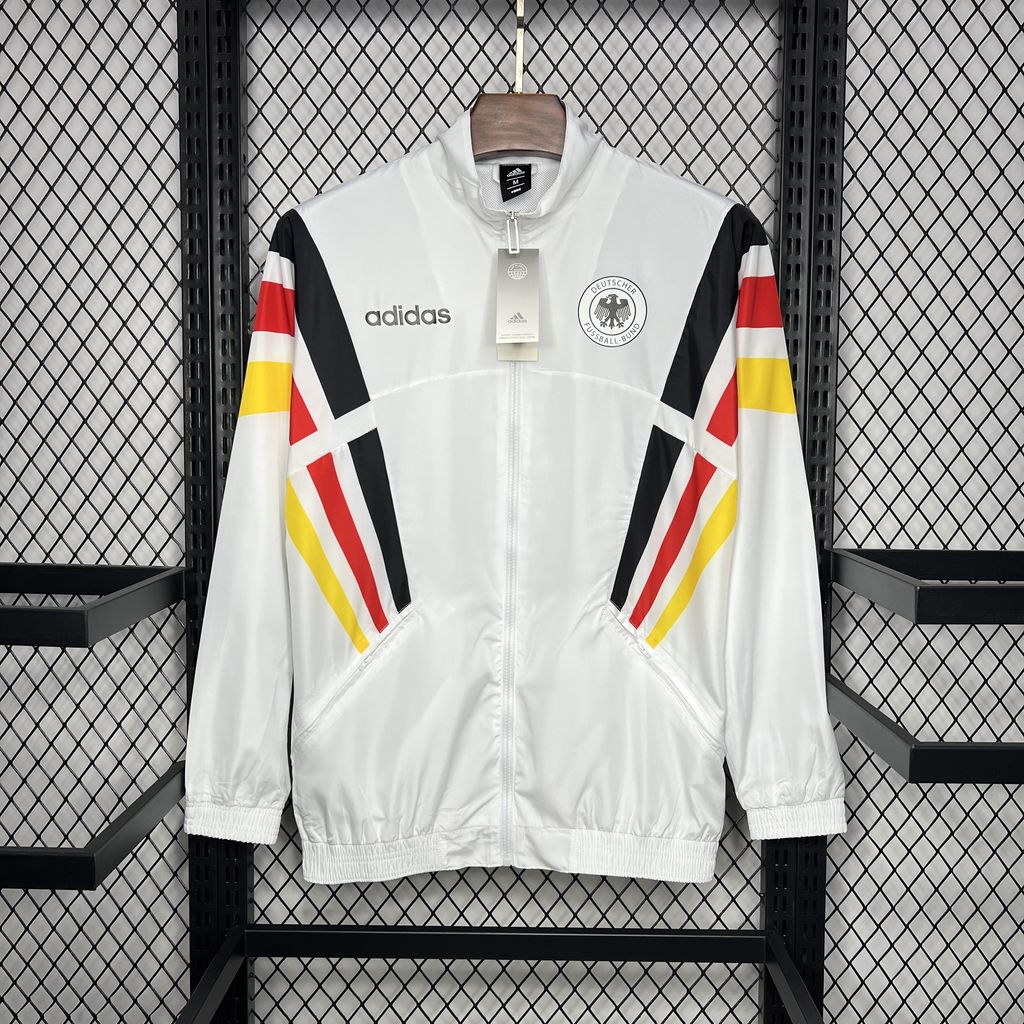 Germany 2024 White Windbreaker - Player Version - JerseysGala