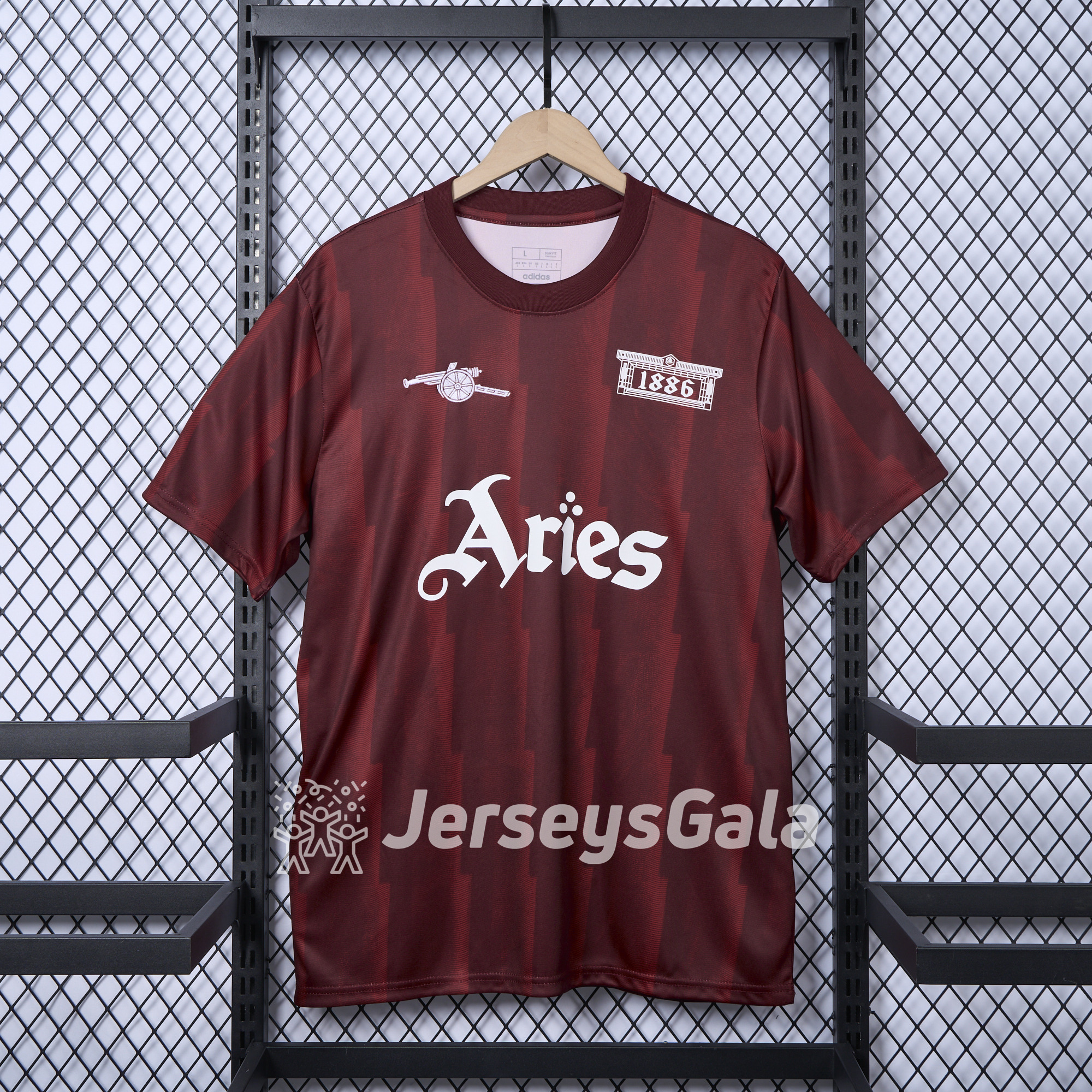 Arsenal x Aries 24-25 Vintage Red T-shirts - JerseysGala
