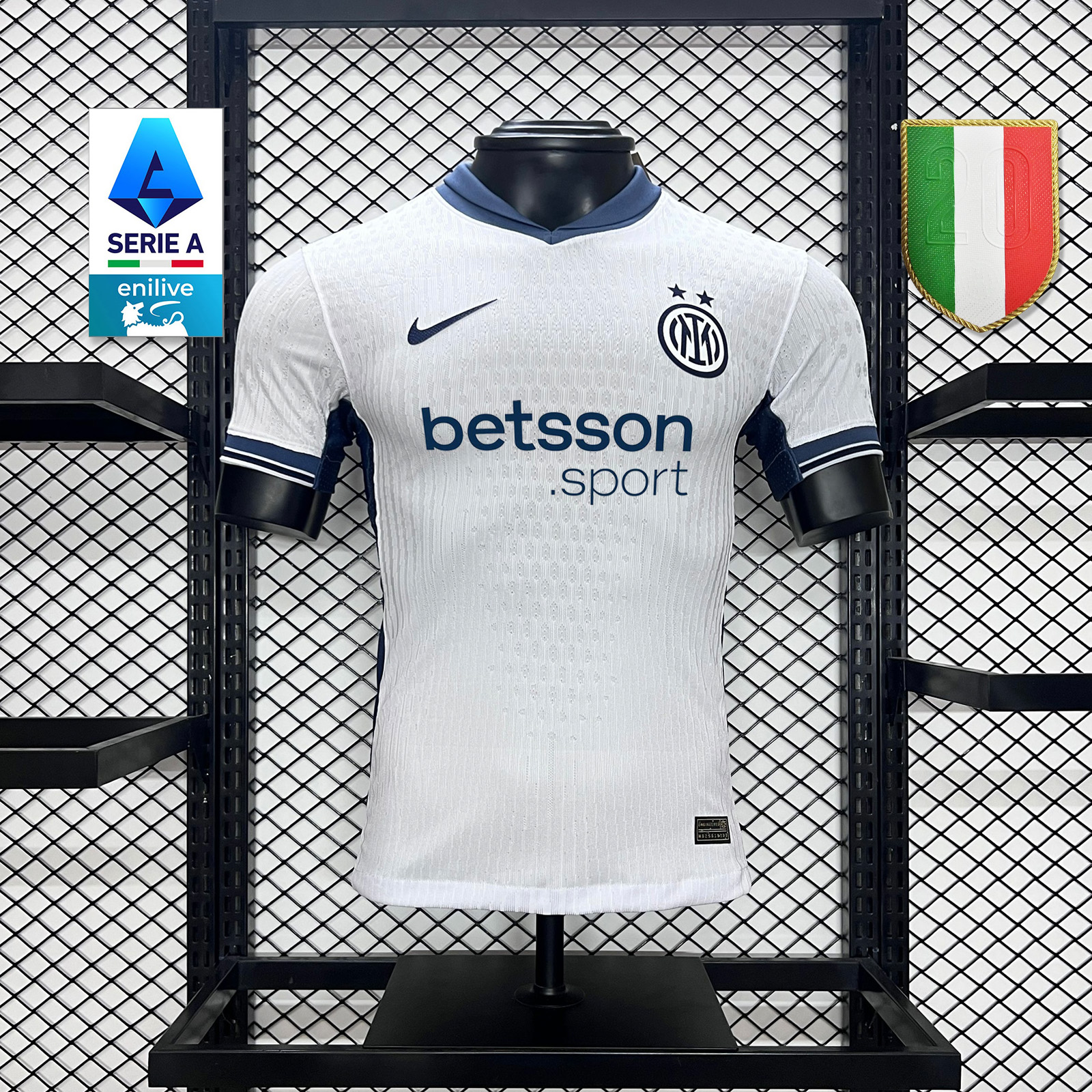 Inter Milan 24-25 Away Jersey With Chest Advertisement - Player Version - JerseysGala