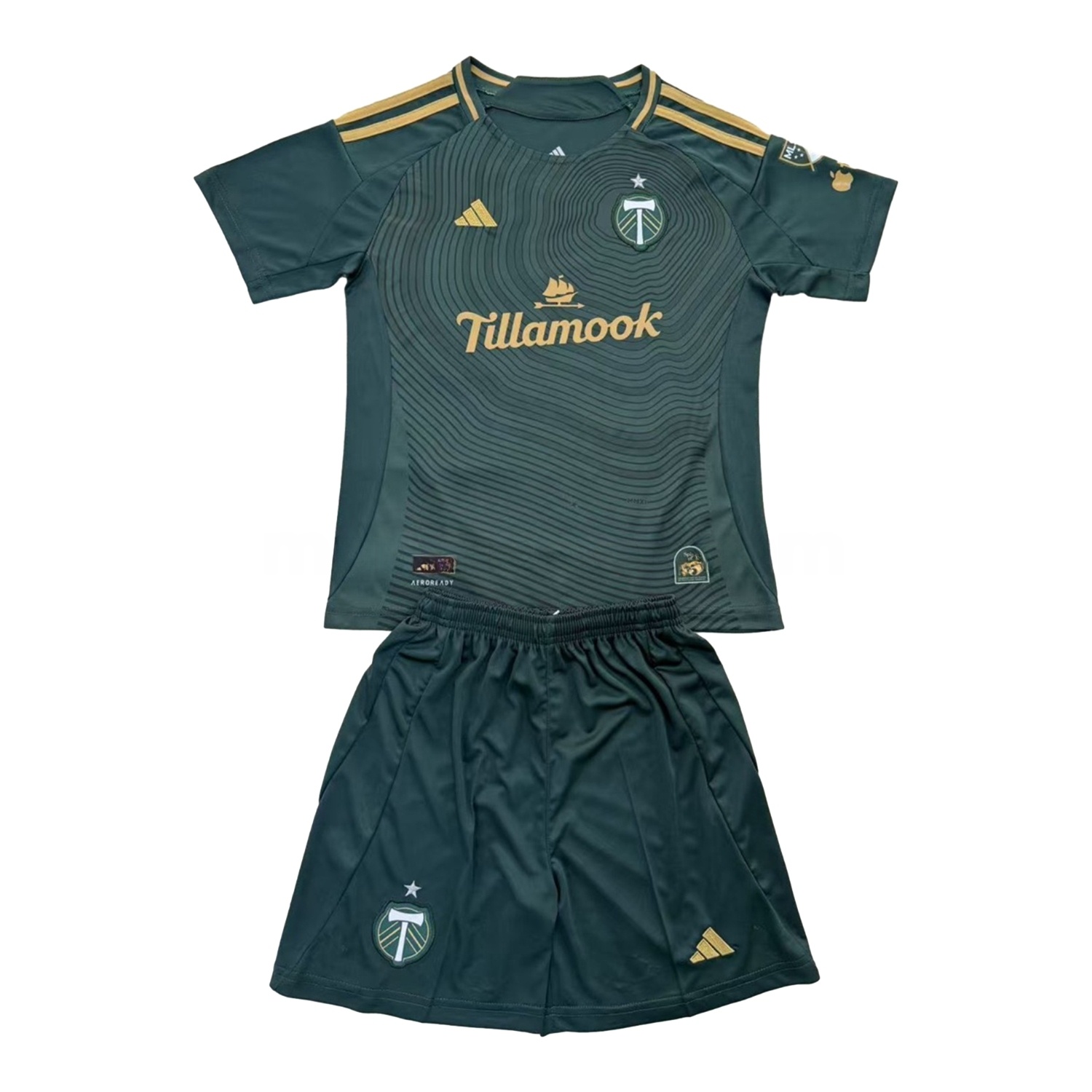Portland Timbers 2025-26 Home Kids Kit - JerseysGala