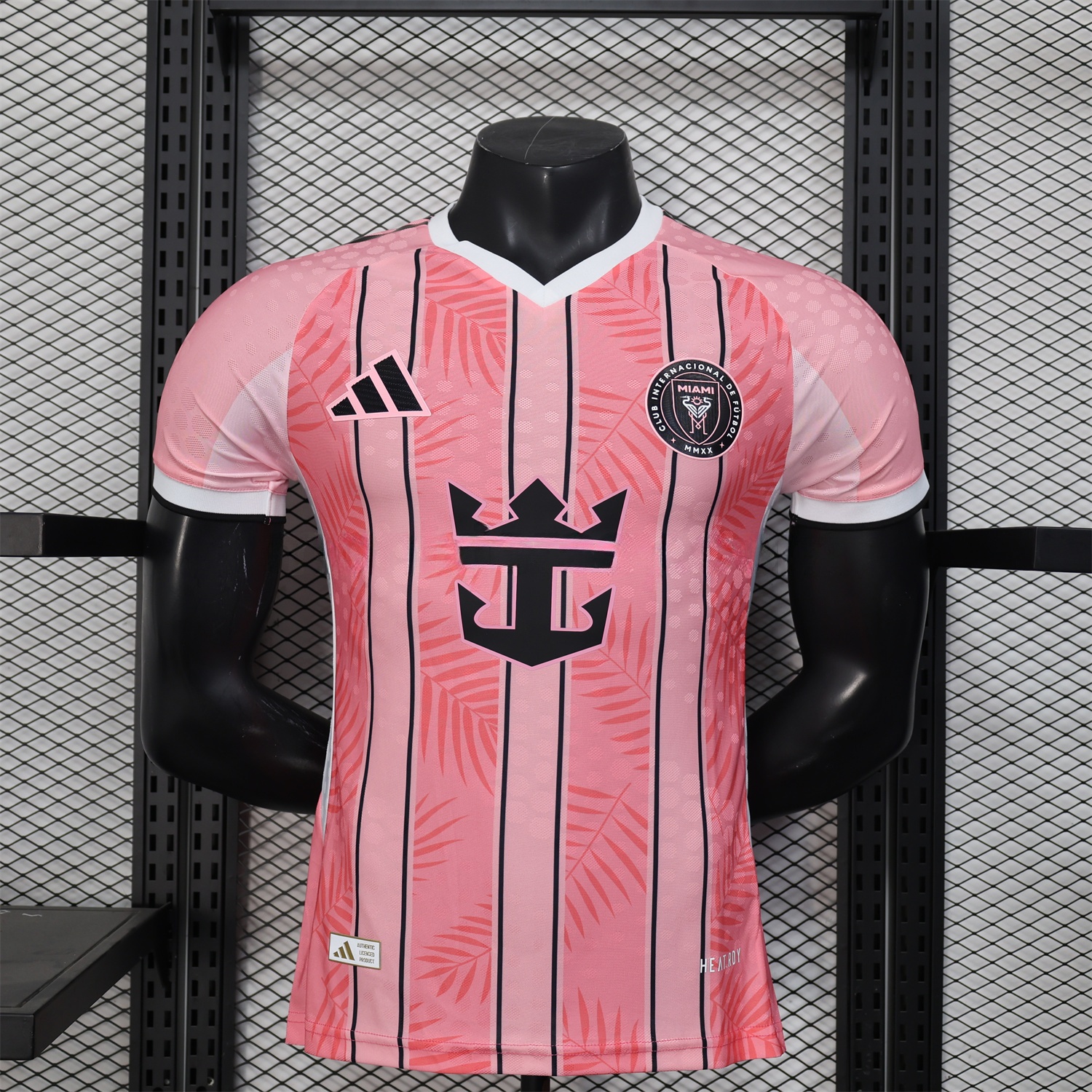 INT M.A.M 25-26 Pink Stripes and Leaves Pattern Special Jersey - Player Version - JerseysGala