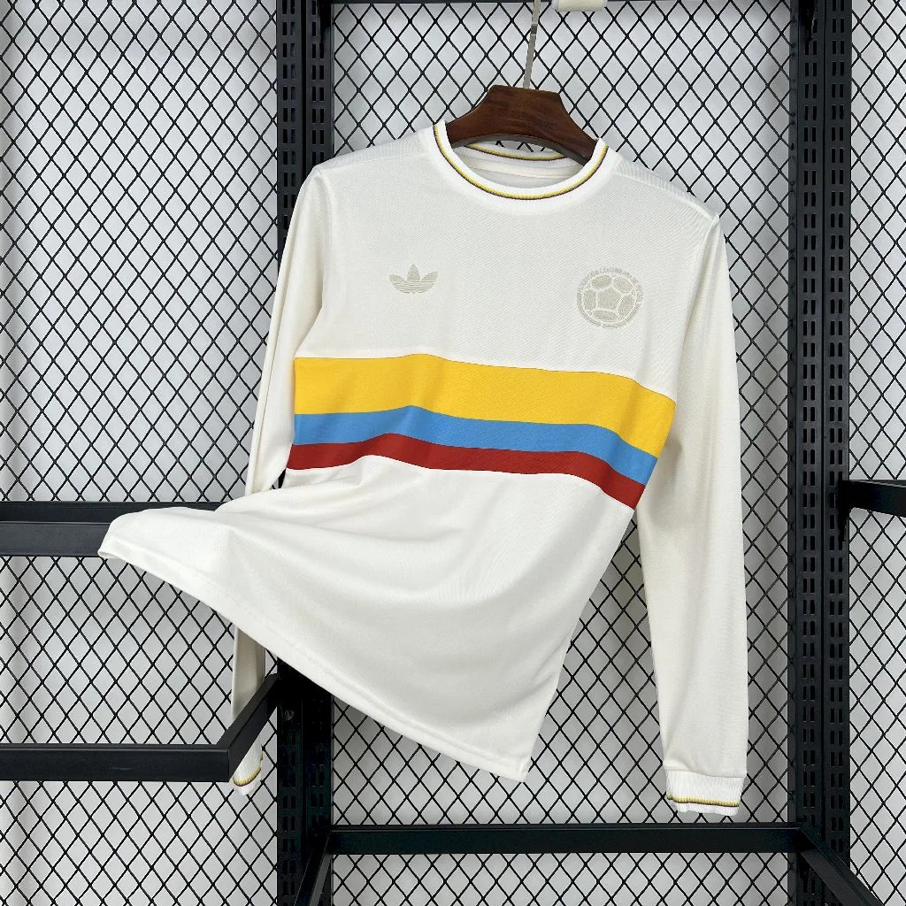 Colombia 2024 100th Anniversary Long Sleeves Jersey - Fans Version - JerseysGala