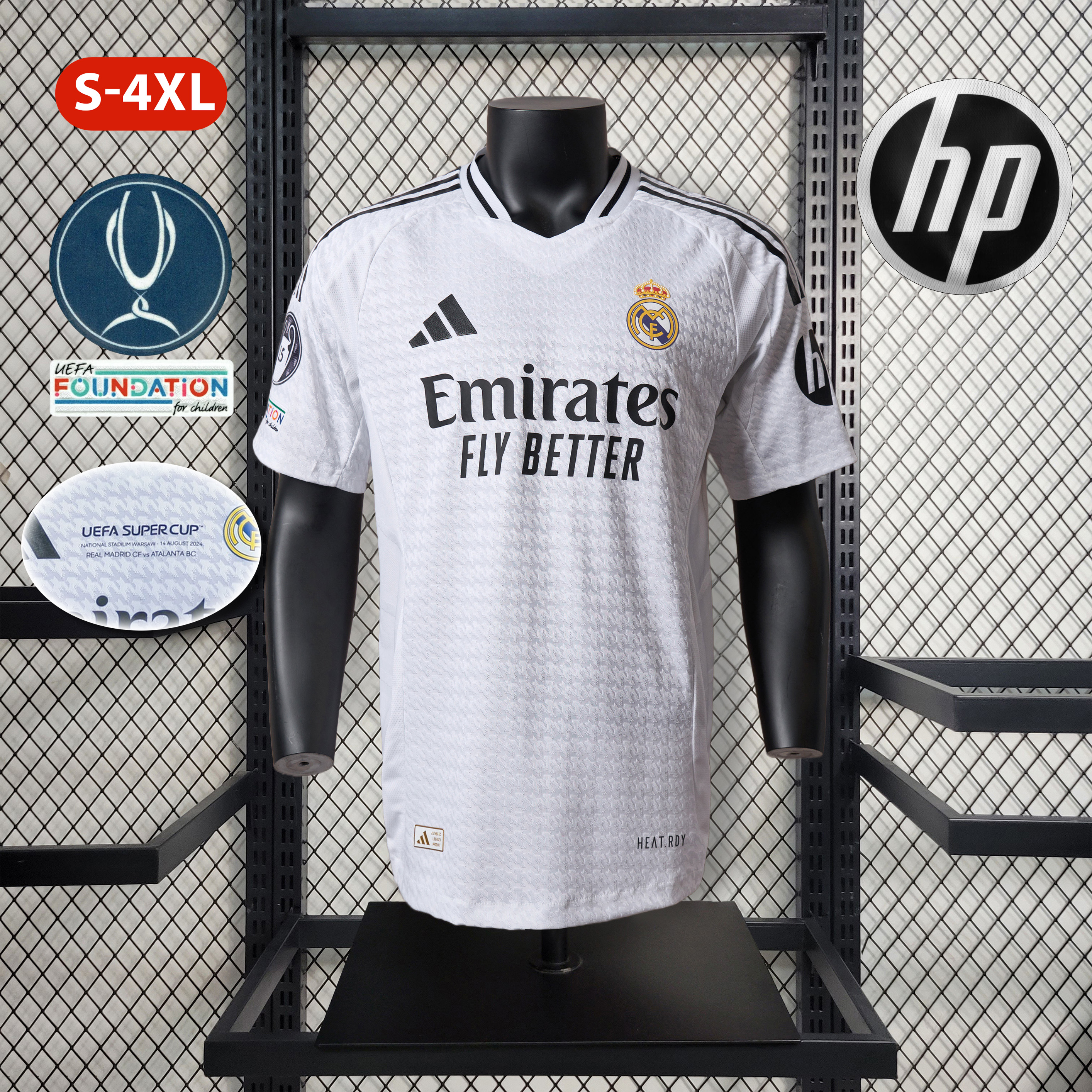 UEFA SUPER CUP - Real Madrid 24-25 Home Stadium Jersey - Player Version - JerseysGala