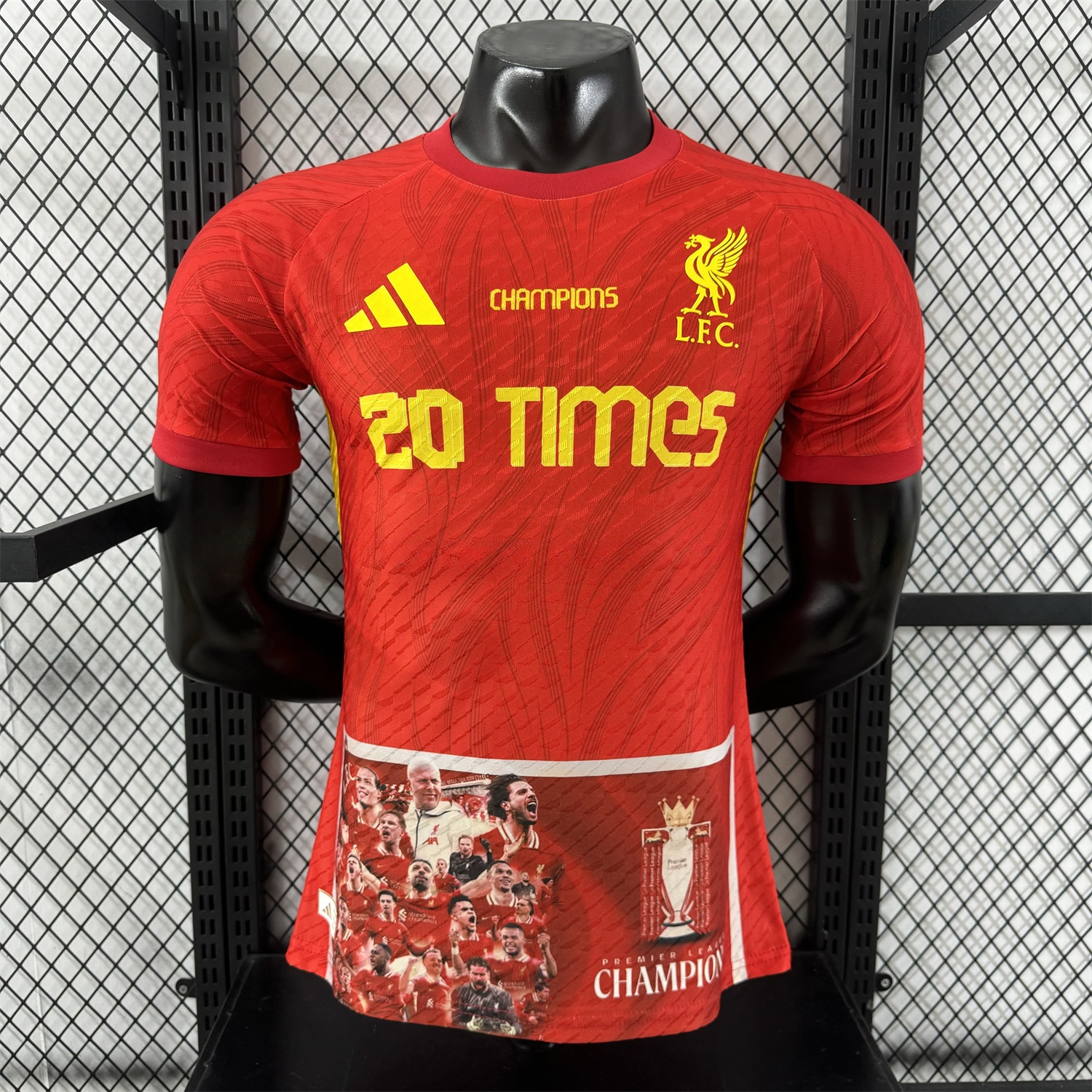 Liver.pool 25-26 20 Times Champions Red Jersey - Player Version - JerseysGala