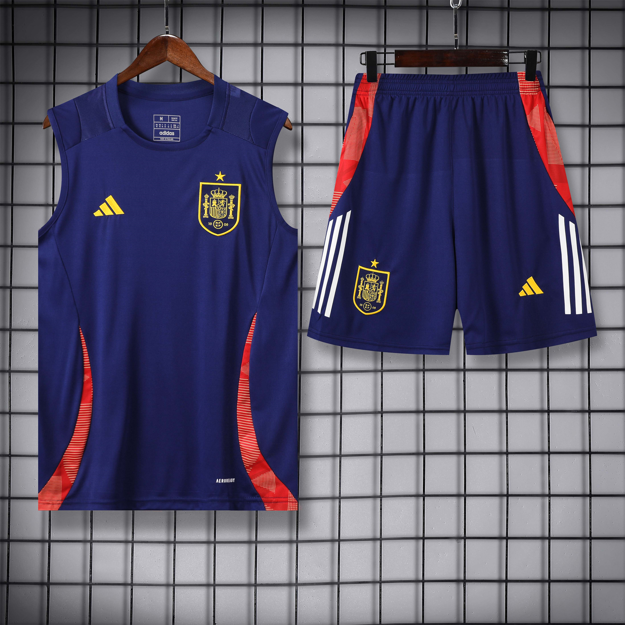 Spain 24-25 Vest Training Set - Deep Blue - JerseysGala