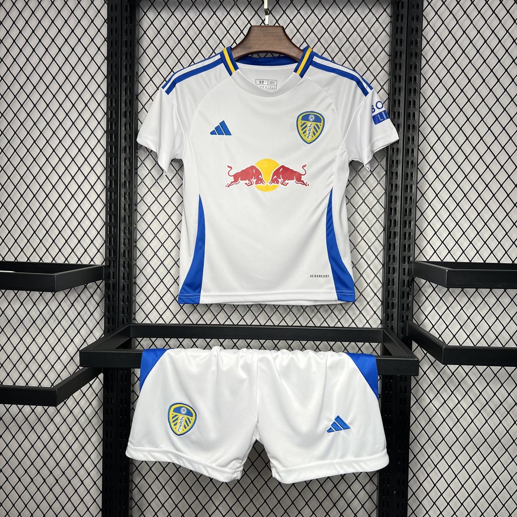 Leeds United 24-25 Home Stadium Kids Kit - JerseysGala