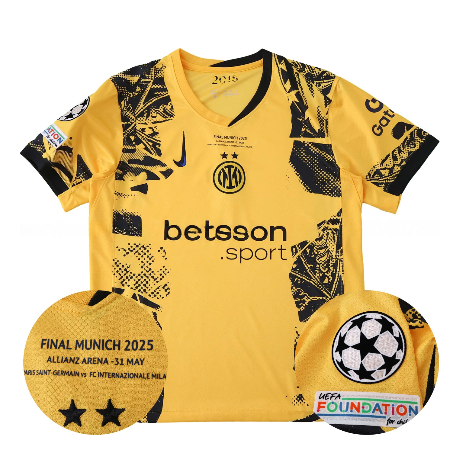 Inter Milan 24-25 Third Champions League Final Jersey - Fans Version - JerseysGala