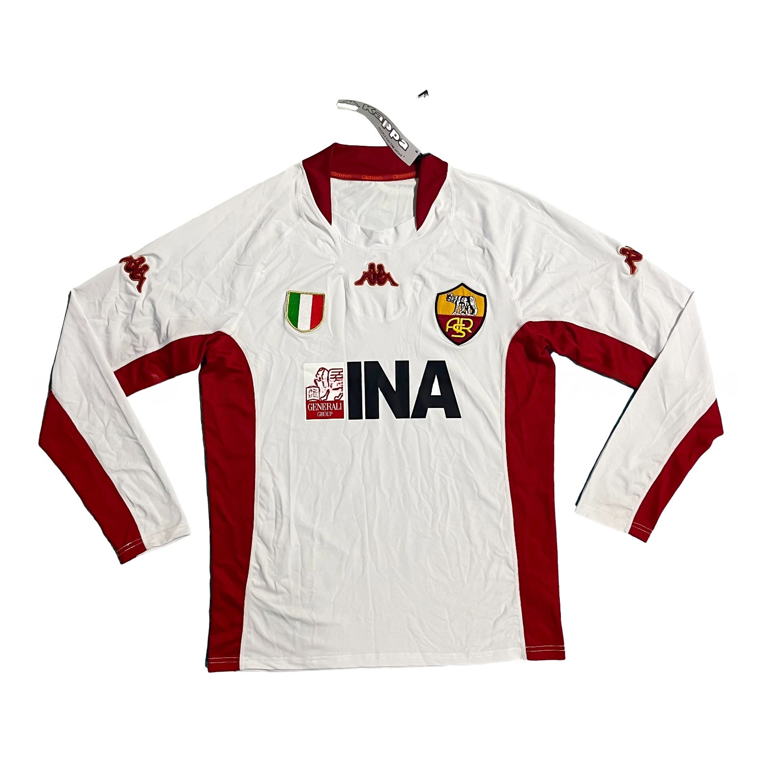 Retro Roma 2001-02 Away Long Sleeves Jersey - JerseysGala