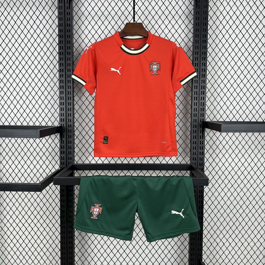 Portugal 2025-26 Home Kids Kit - JerseysGala