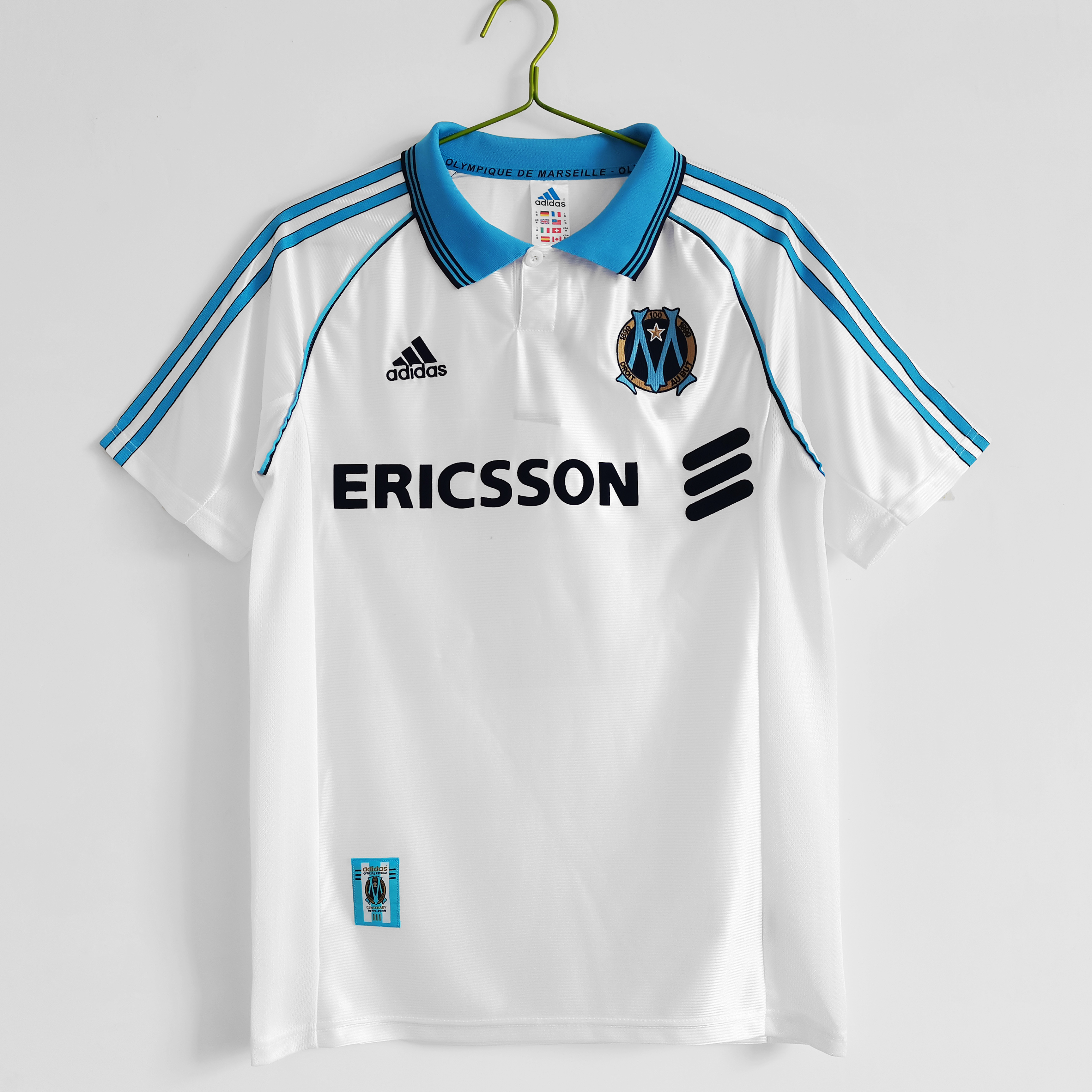 Retro Marseille 1998-99 Home Stadium Jersey - JerseysGala