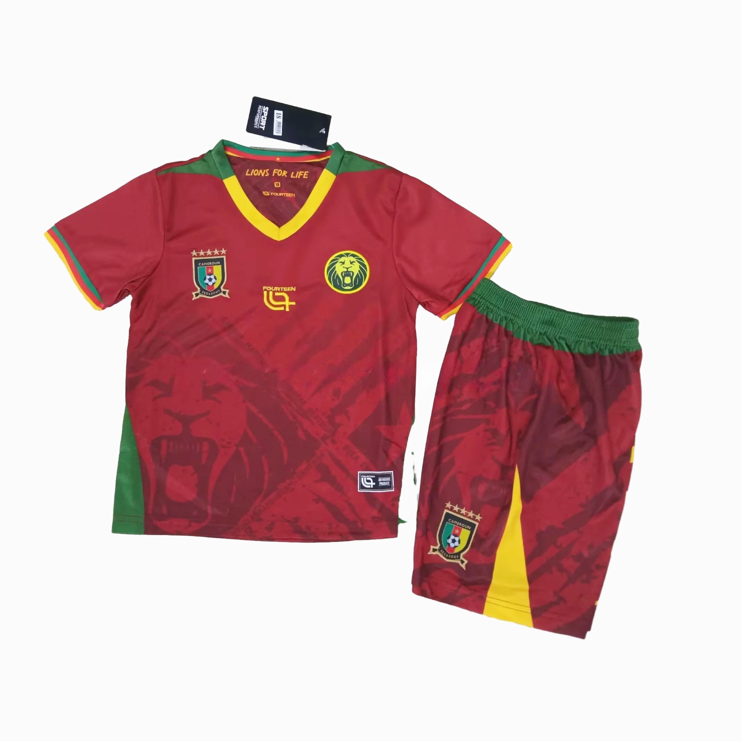 Cameroon 25-26 Away Kids Kit - JerseysGala
