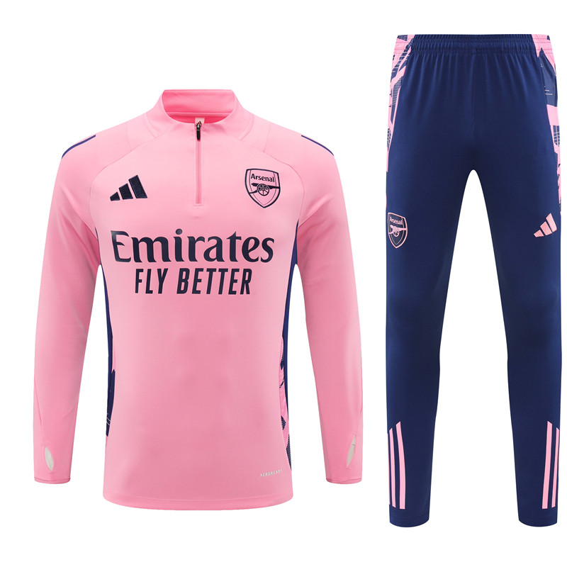 Arsenal 24-25 Long Sleeve Training Set - Pink - JerseysGala