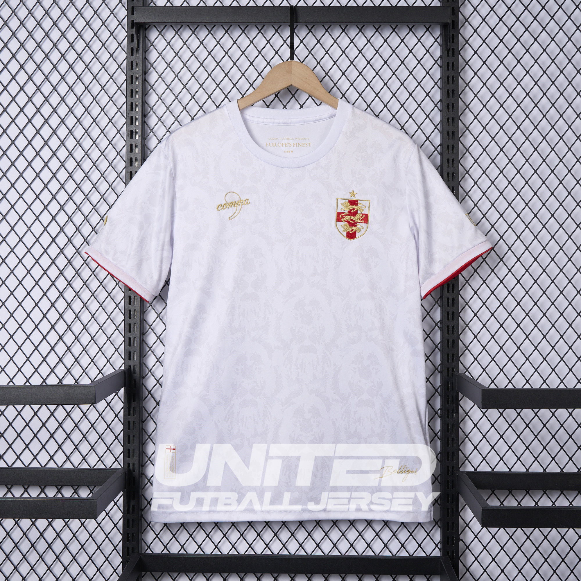 England 2024-25 COMMA White Special Edition Jersey - Fans Version - JerseysGala