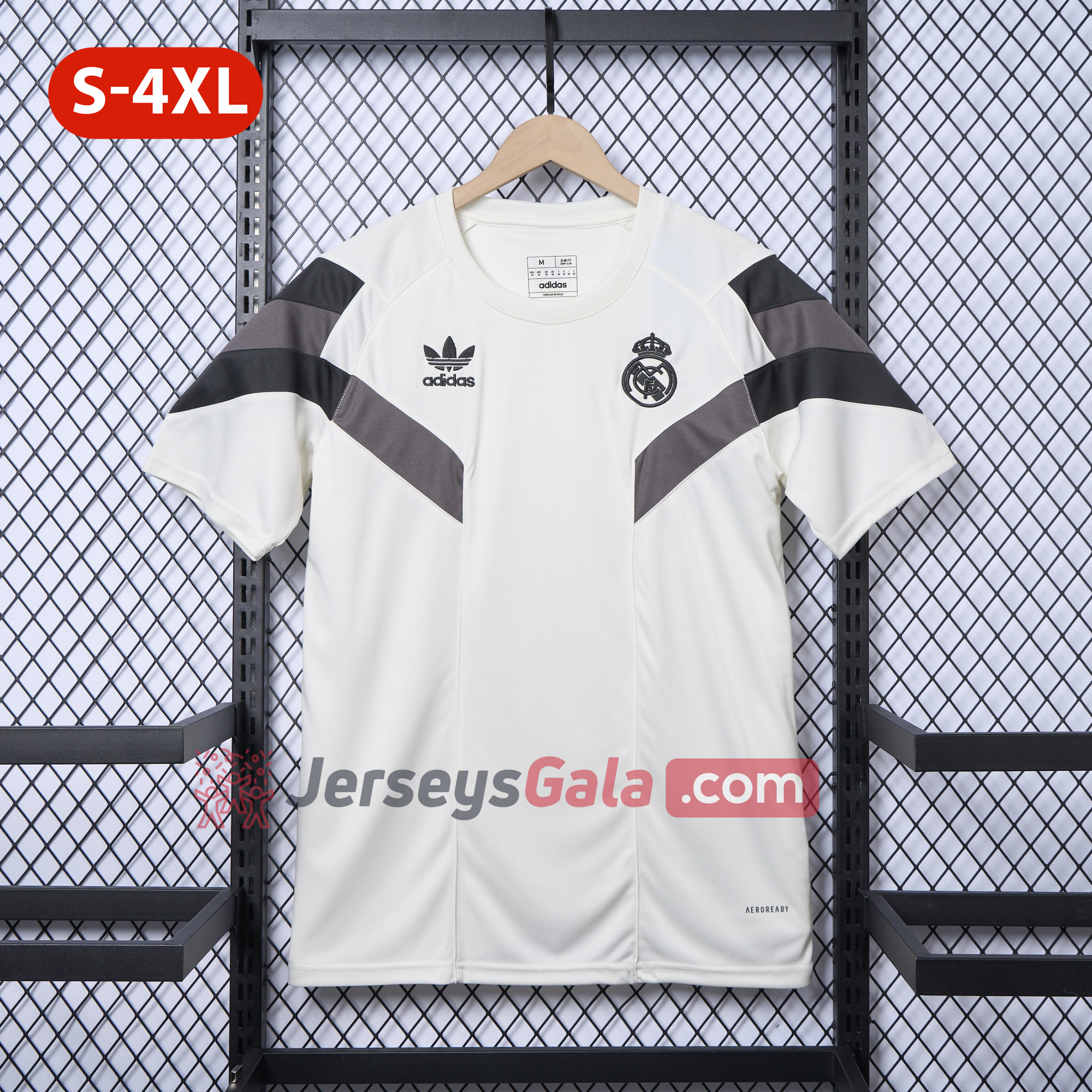 Real Madrid 24-25 Throwback Originals T-Shirt - White - JerseysGala