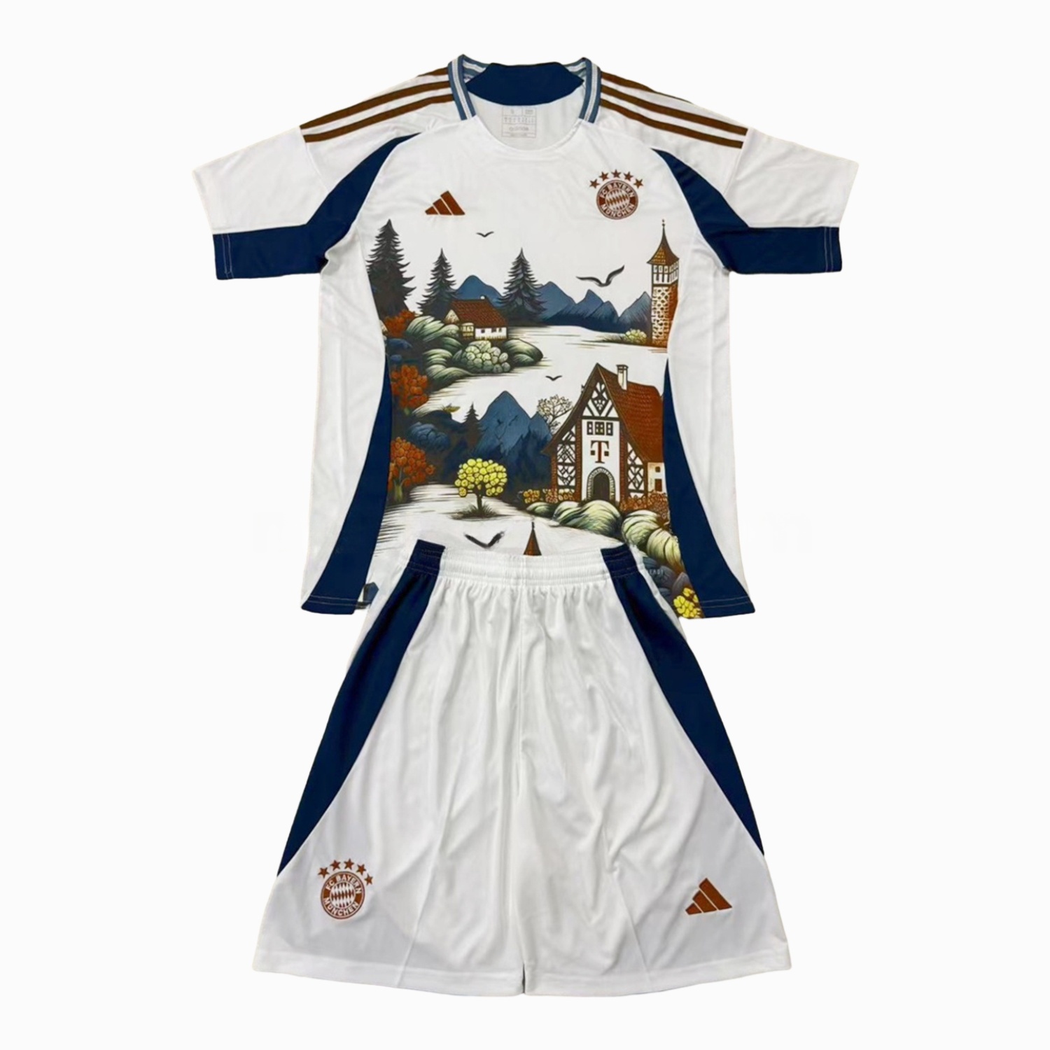 Bayern Munich 24-25 White Concept Men's Adult Jersey Set - Fans Version - JerseysGala