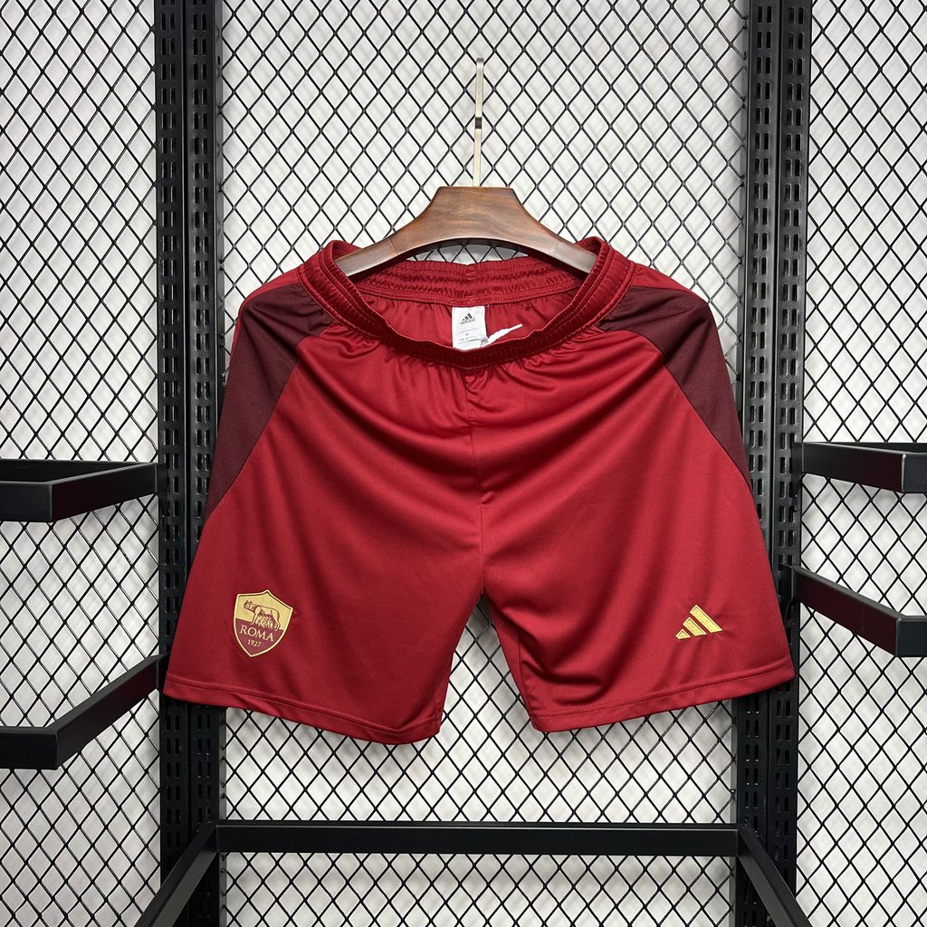 AS Roma 24-25 Home Stadium Shorts - Fans Version - JerseysGala