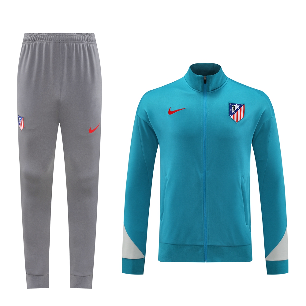 Atletico Madrid 24-25 Jacket Training Tracksuit - Lake Blue - JerseysGala
