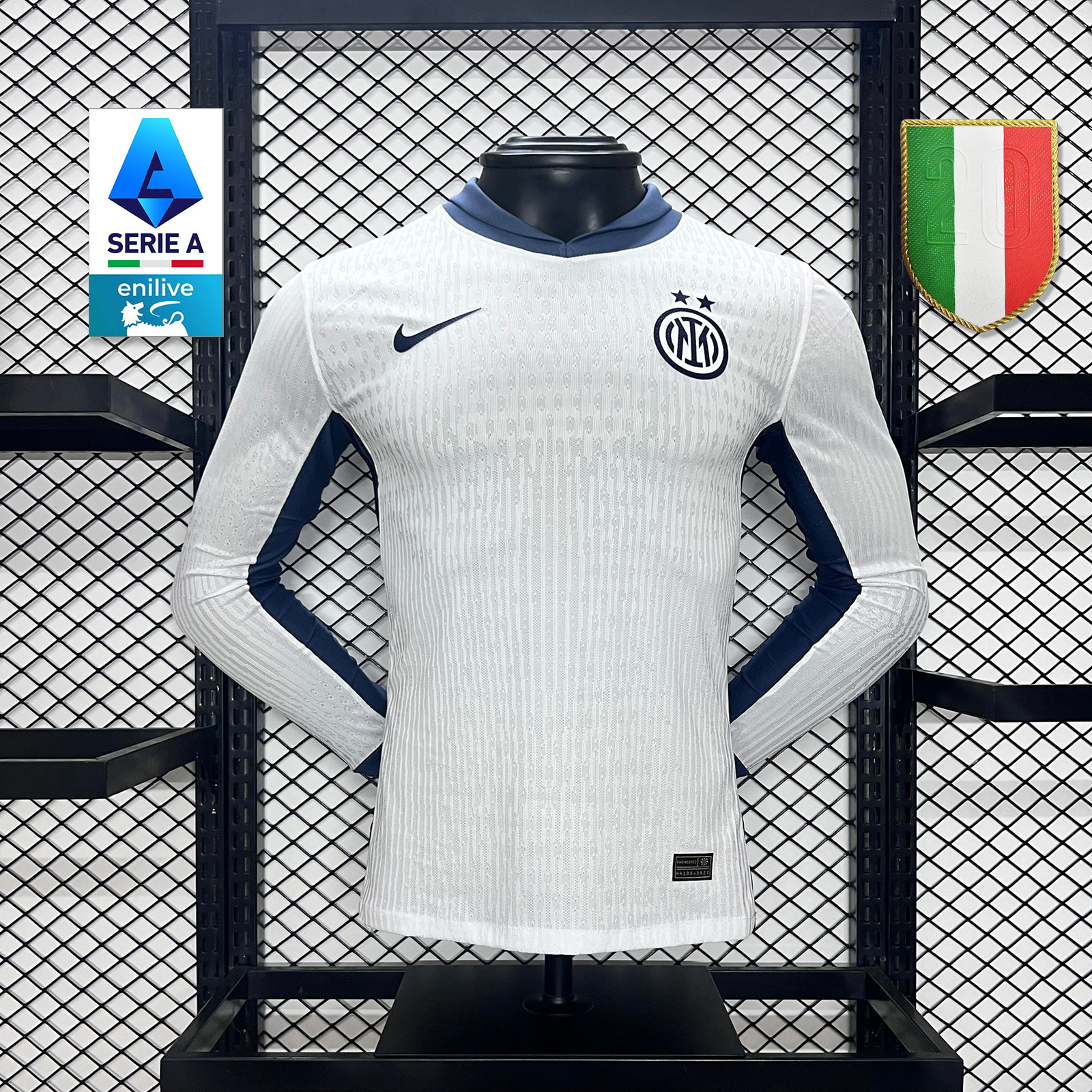 Inter Milan 24-25 Away Long Sleeve Jersey - Player Version - JerseysGala