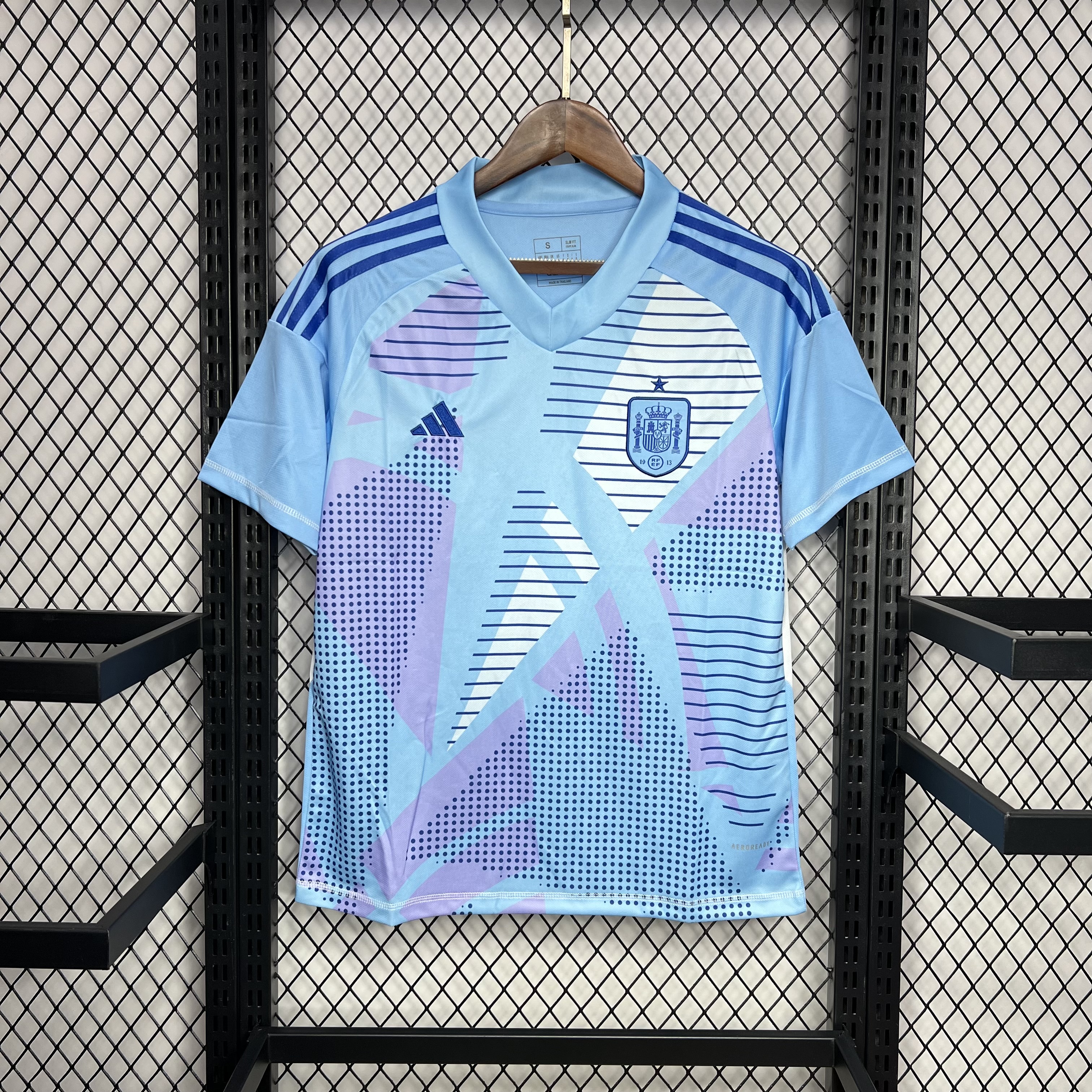 Spain 2024 Blue Goalkeeper Jersey - Fans Version - JerseysGala