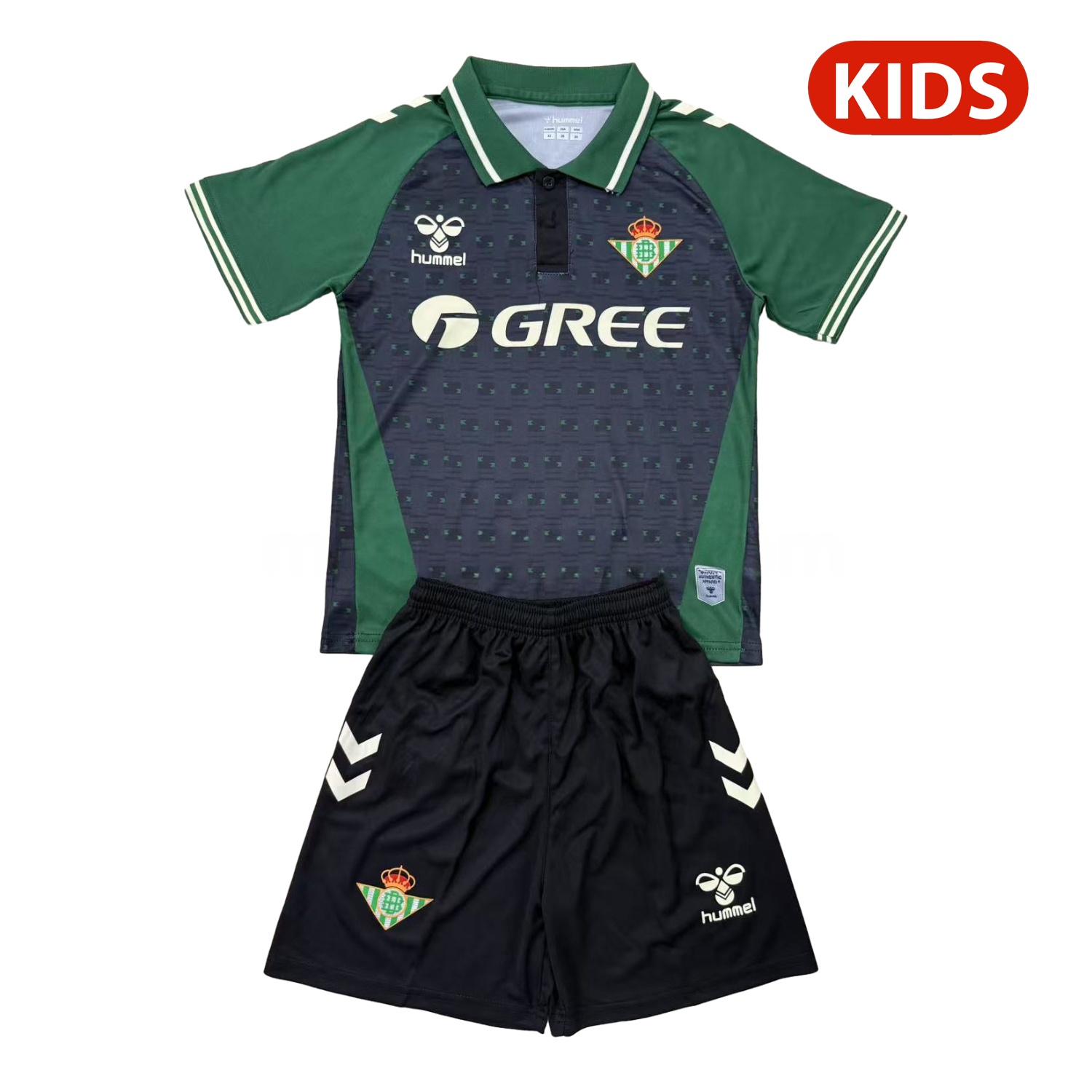 Real Betis 25-26 Grey Green Concept Kids Kit - JerseysGala