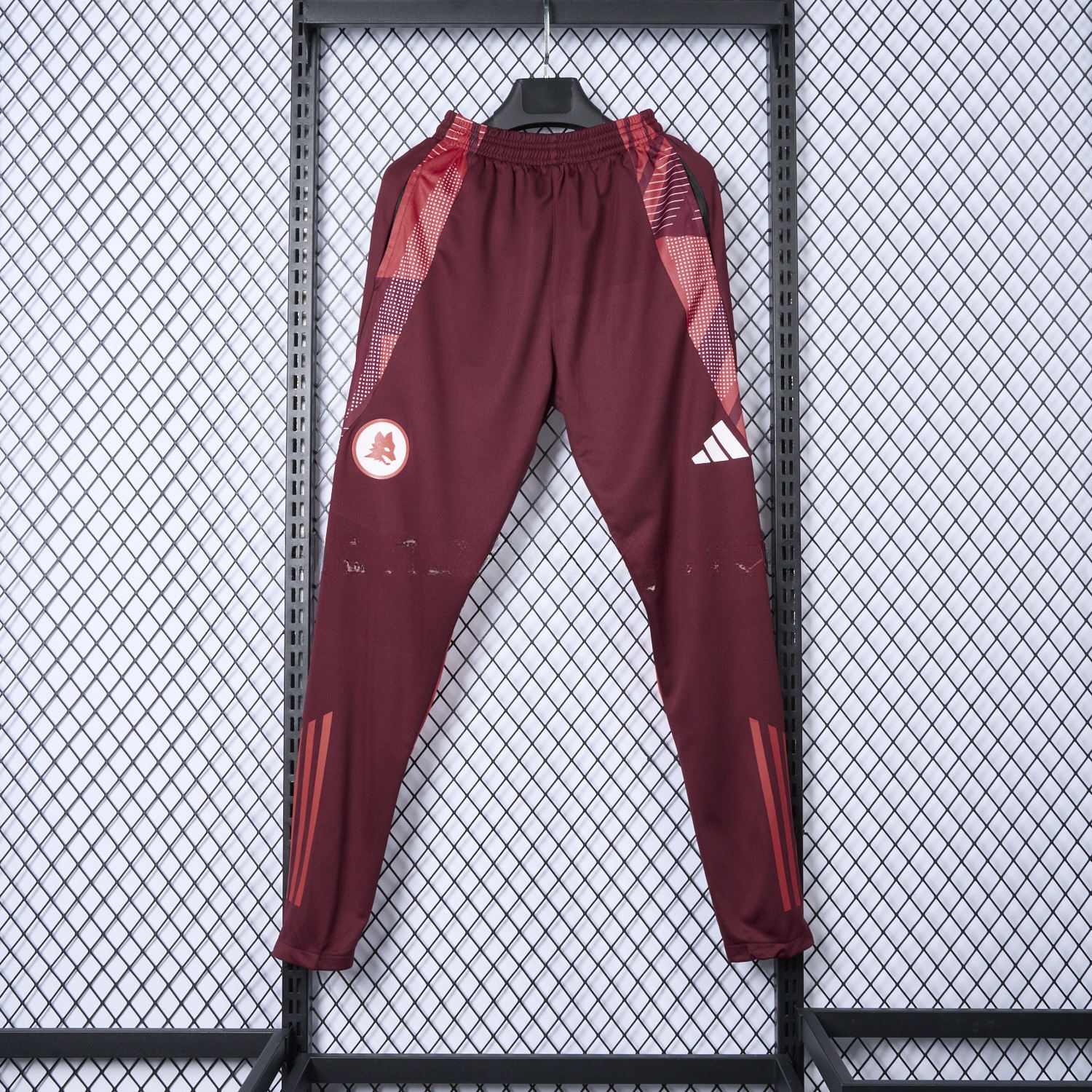 AS Roma 24-25 Burgundy Training Pants - Player Version - JerseysGala