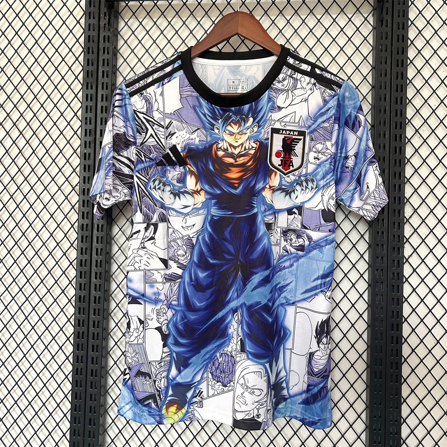 Japan 25-26 Blue Goku Black & White Background Special Jersey - Fans Version - JerseysGala