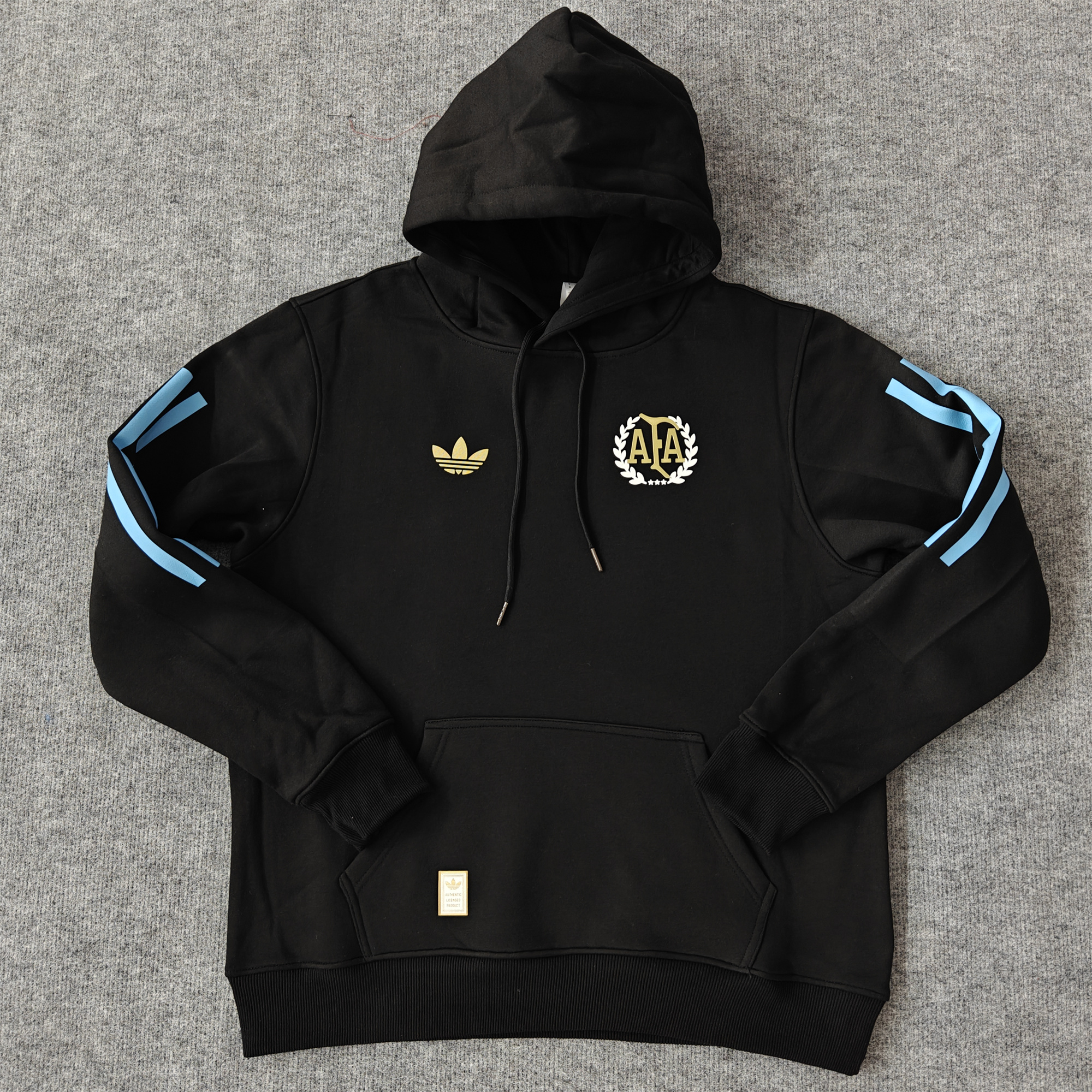 Argentina 24-25 Adi 50 Years Anniversary Hoodie - Black - JerseysGala