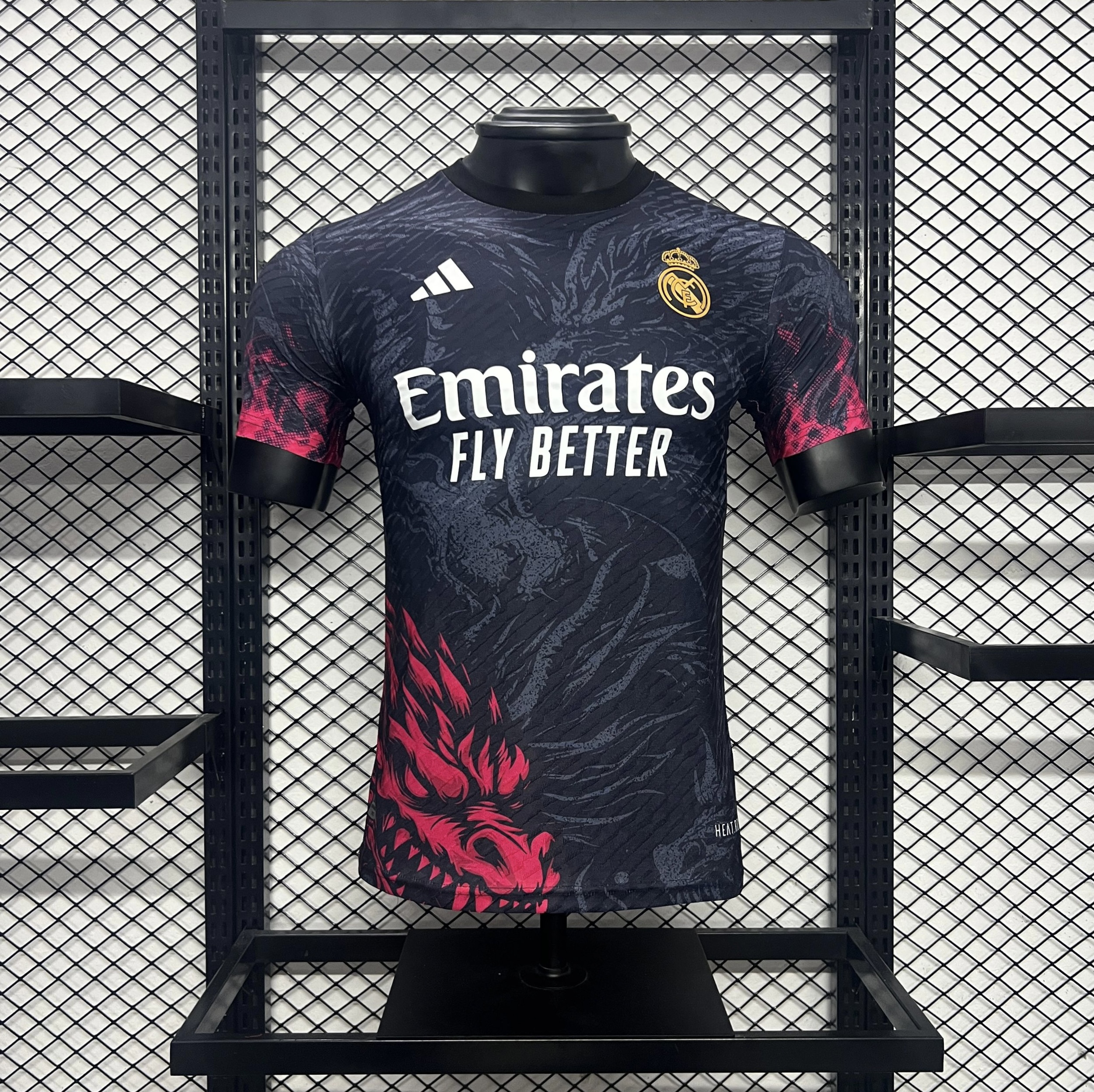 Real Madrid 24-25 Red Dragon Special Edition Black Jersey - Player Version - JerseysGala