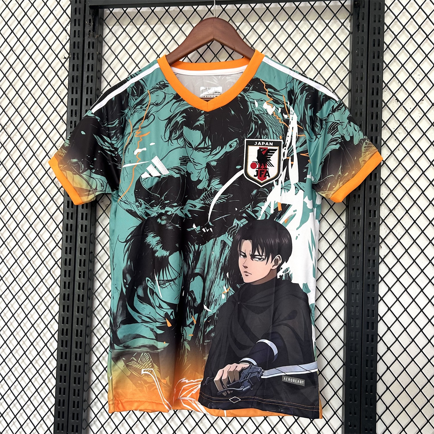 Japan 25-26 Levi Ackerman Green Special Jersey - Fans Version - JerseysGala