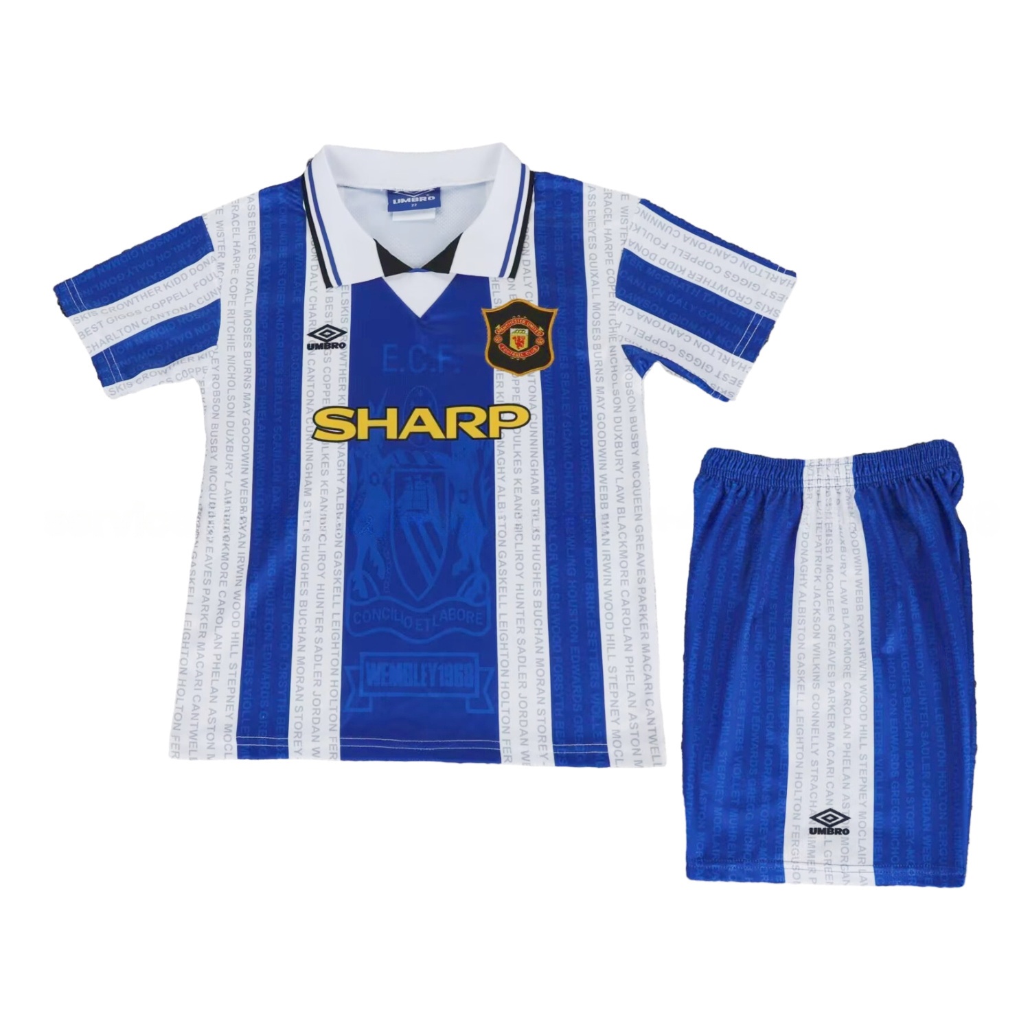 Retro Manchester United 94-96 Away Kids Kit - JerseysGala