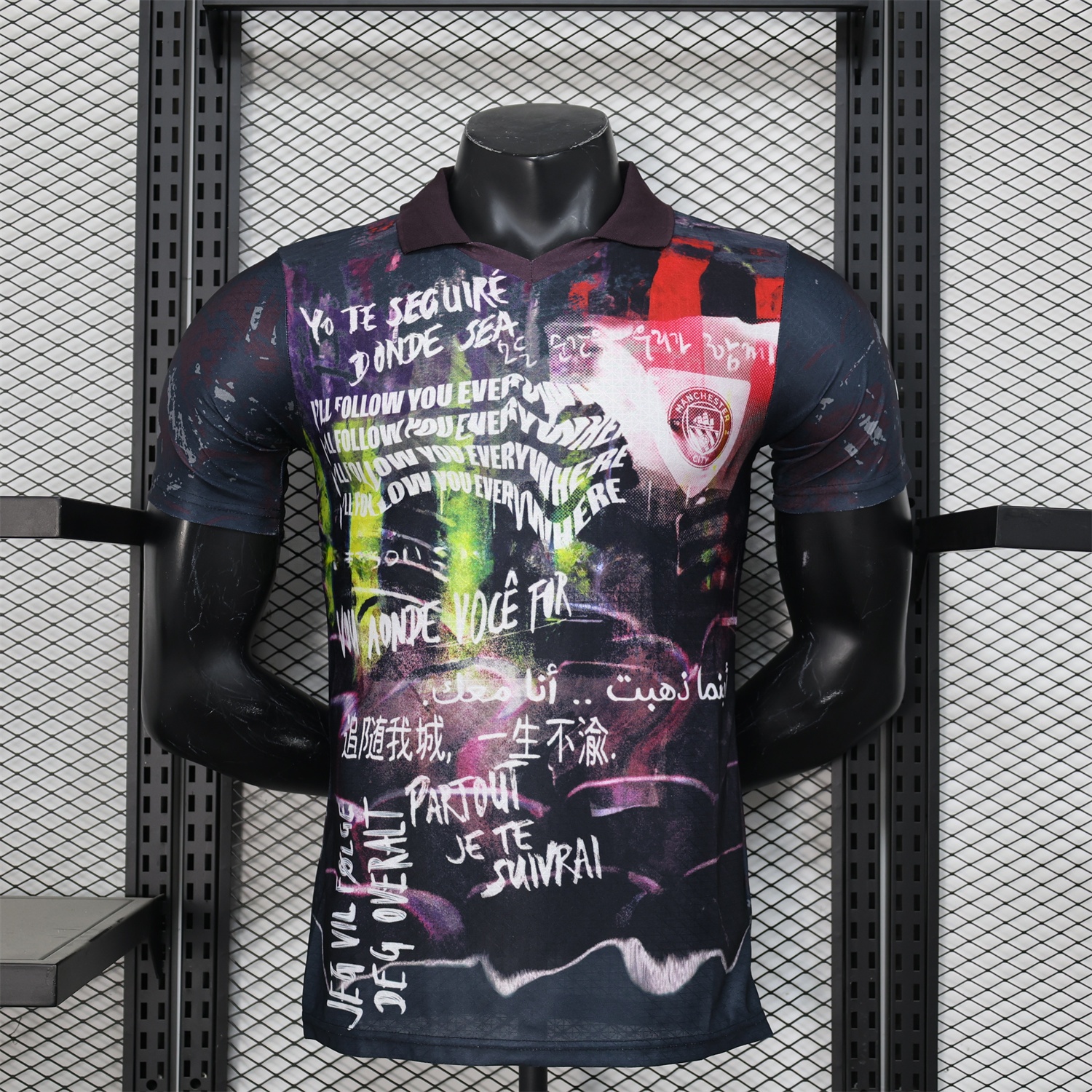 Manchester City 24-25 Black Graffiti Special Edition Jersey - Player Version - JerseysGala
