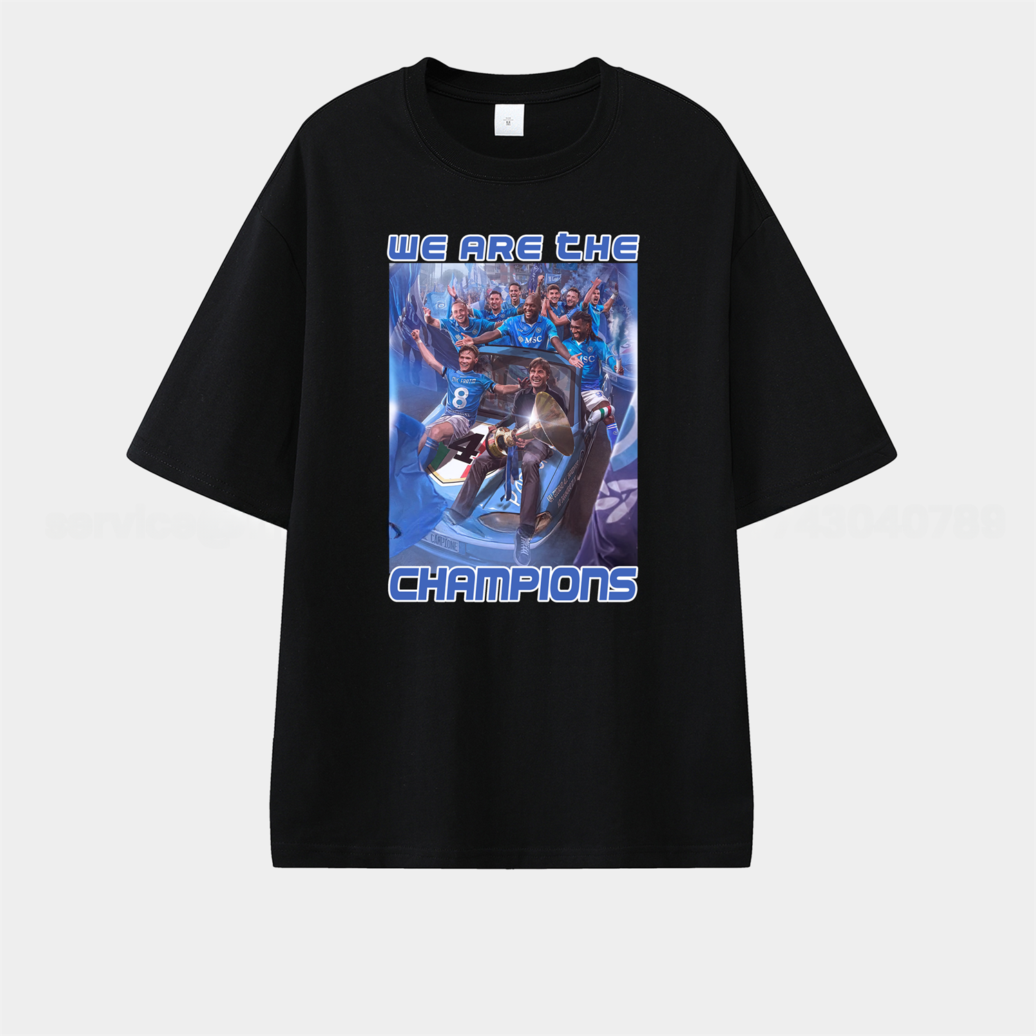 Napoli We Are The Campion 2025 Unisex Pure Cotton T-shirt - JerseysGala