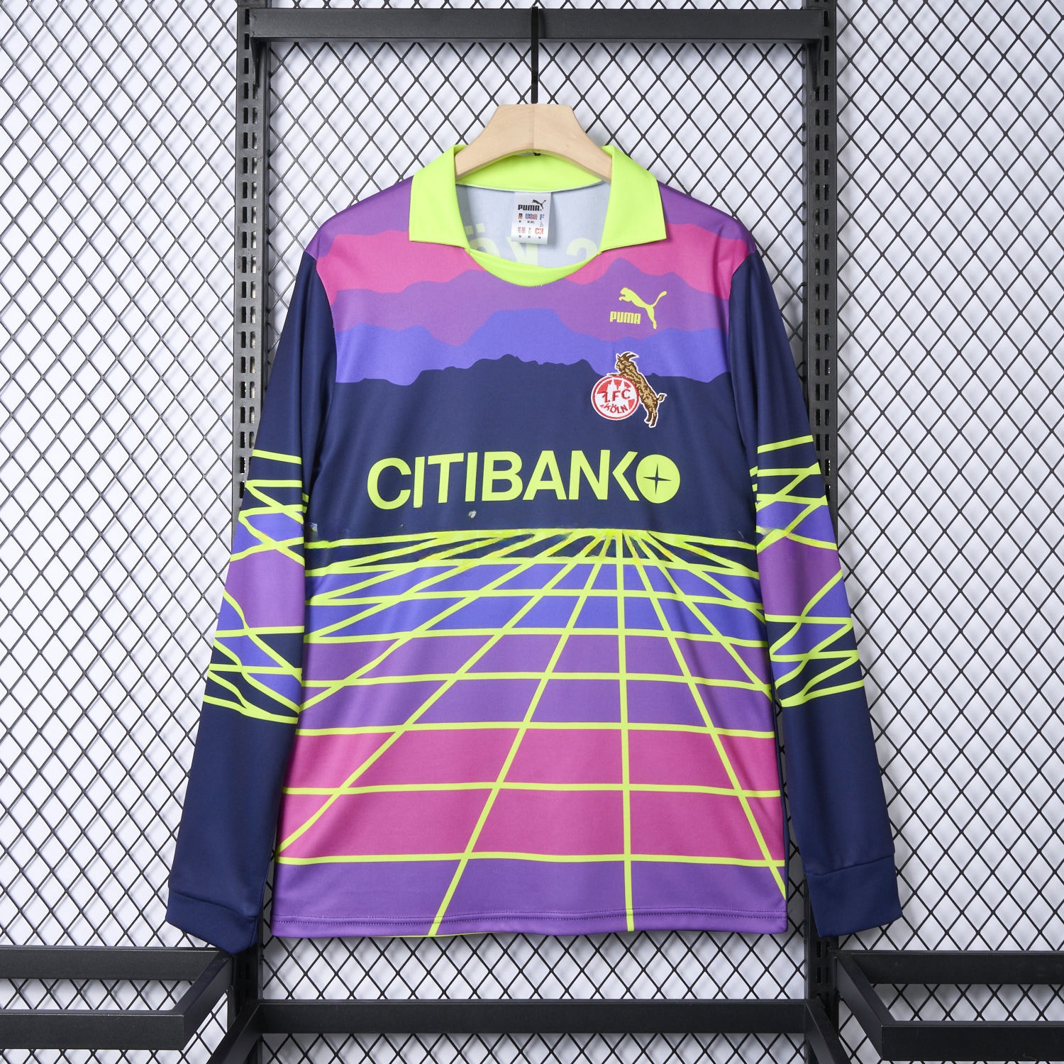 Retro 1. FC Köln 1991-92 Goalkeeper Long Sleeve Jersey - JerseysGala
