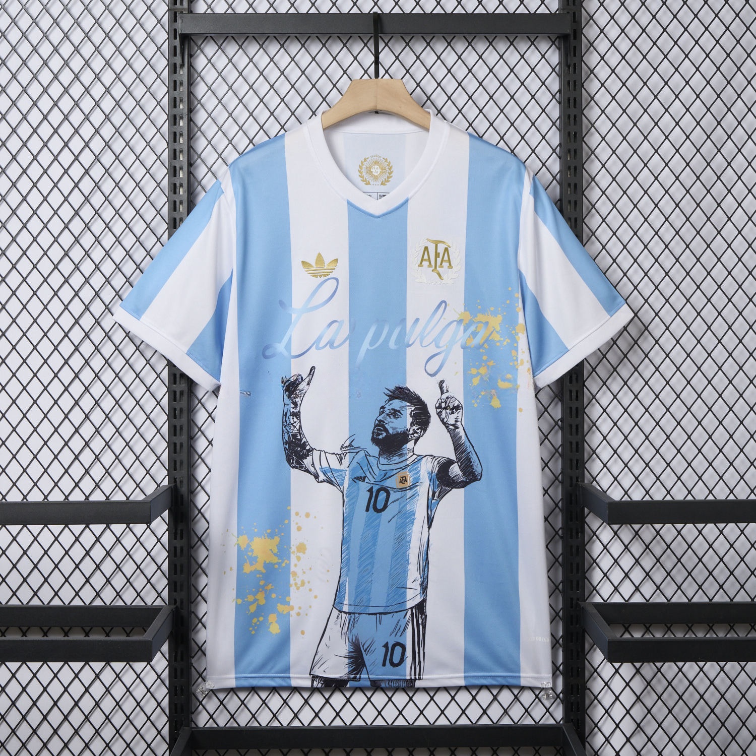 Argentina 25-26 50th Anniversary Messi Graffiti Special Jersey - Fans Version - JerseysGala