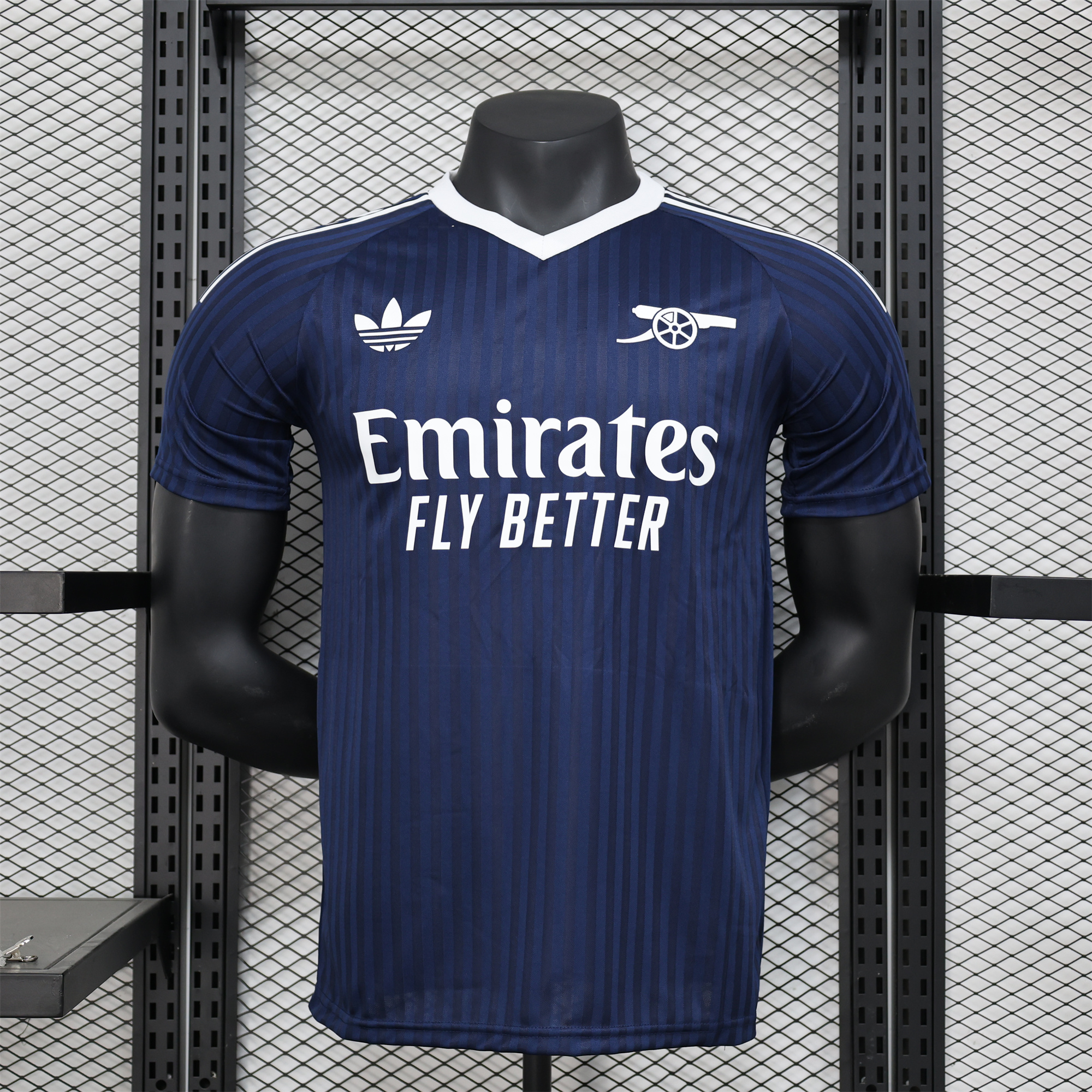 Arsenal 24-25 Deep Blue Trefoil Vintage Jersey - Player Version - JerseysGala