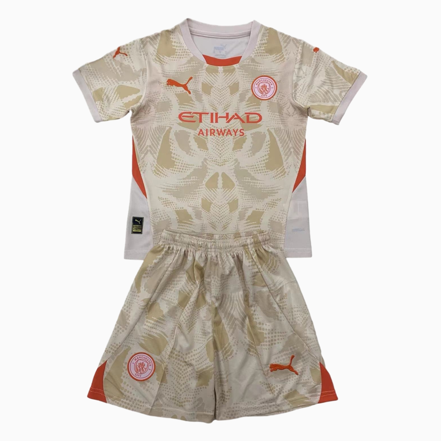 Manchester City 24-25 Mud Yellow Goalkeeper Kids Kit - JerseysGala