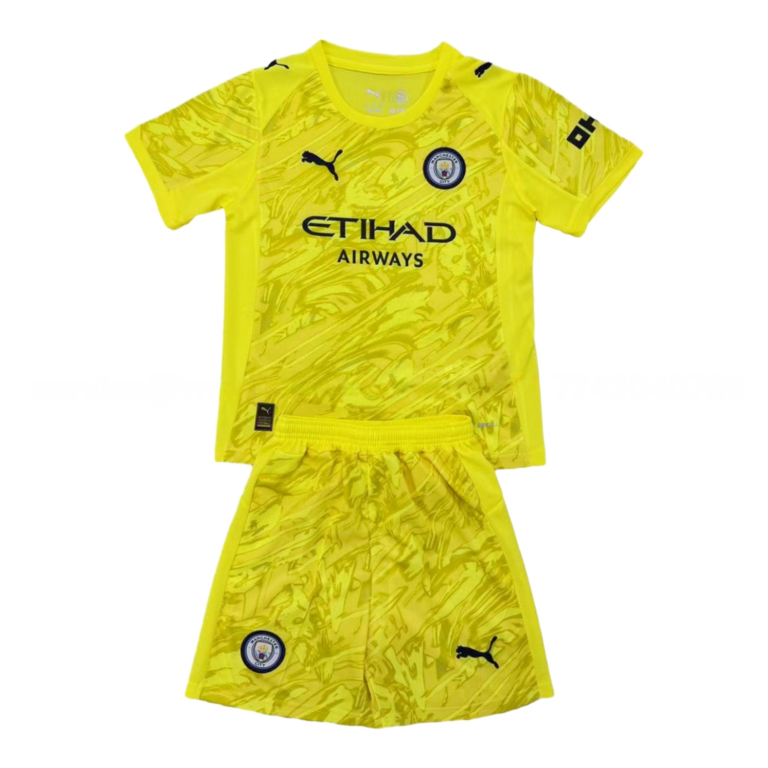 Manchester City 25-26 Yellow Goalkeeper Men's Adult Jersey Set - Fans Version - JerseysGala