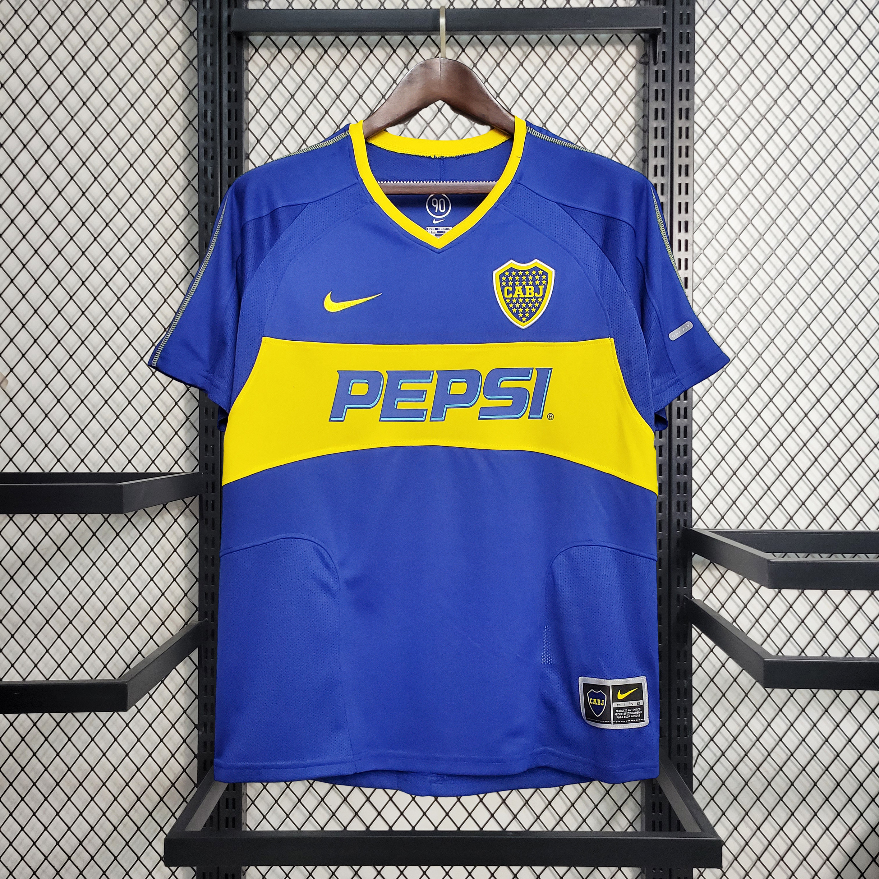 Retro Boca Juniors 2003-04 Home Stadium Jersey - JerseysGala