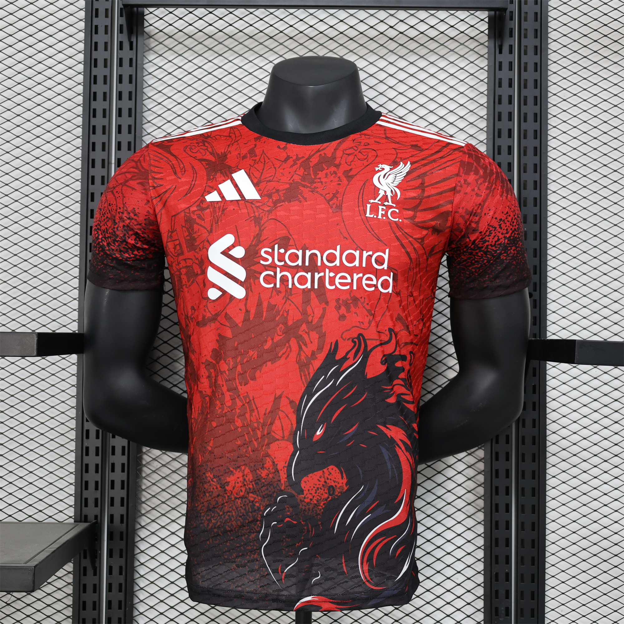 Liver.pool 24-25 Red Black Liver Bird Jersey - Player Version - JerseysGala