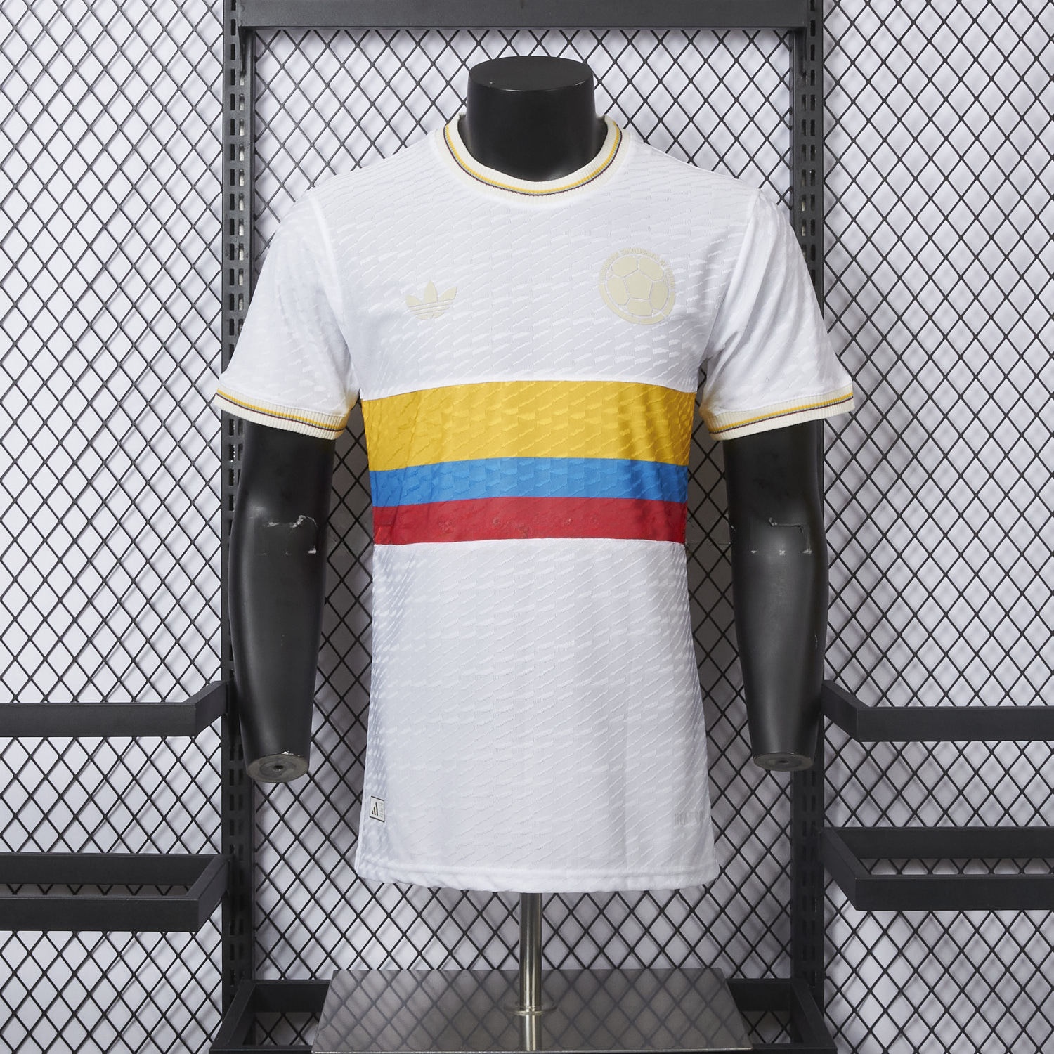 Colombia 2024 100th Anniversary Jersey with Jacquard Fabric - Player Version - JerseysGala