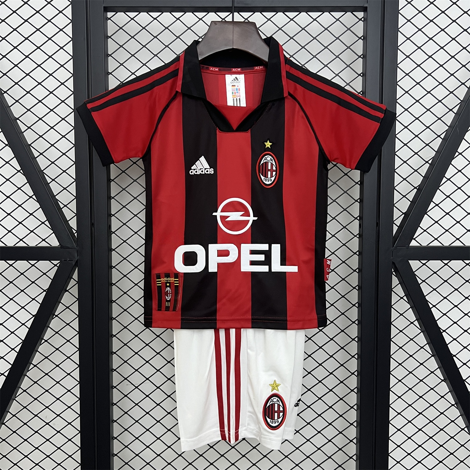 Retro AC Milan 1998-99 Home Kids Kit - JerseysGala