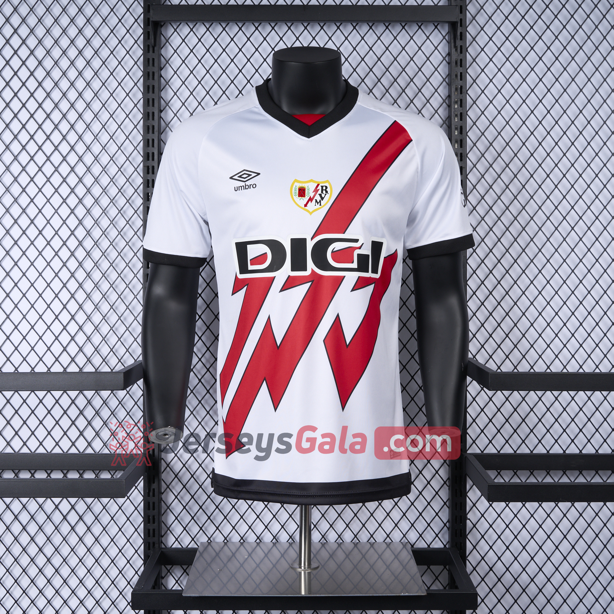 Rayo Vallecano 24-25 Home Jersey - Player Version - JerseysGala