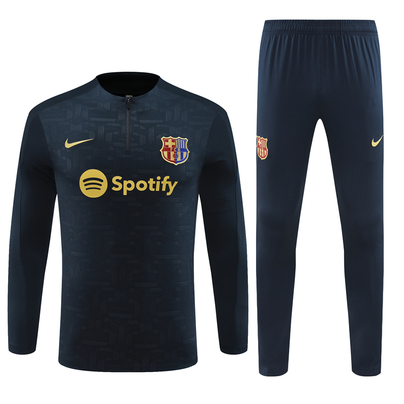 B.A.R.S.A 24-25 Long Sleeve Training Set - Deep Blue - JerseysGala