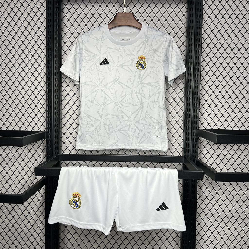 Real Madrid 24-25 Pre-Match Training Kids Kit - JerseysGala