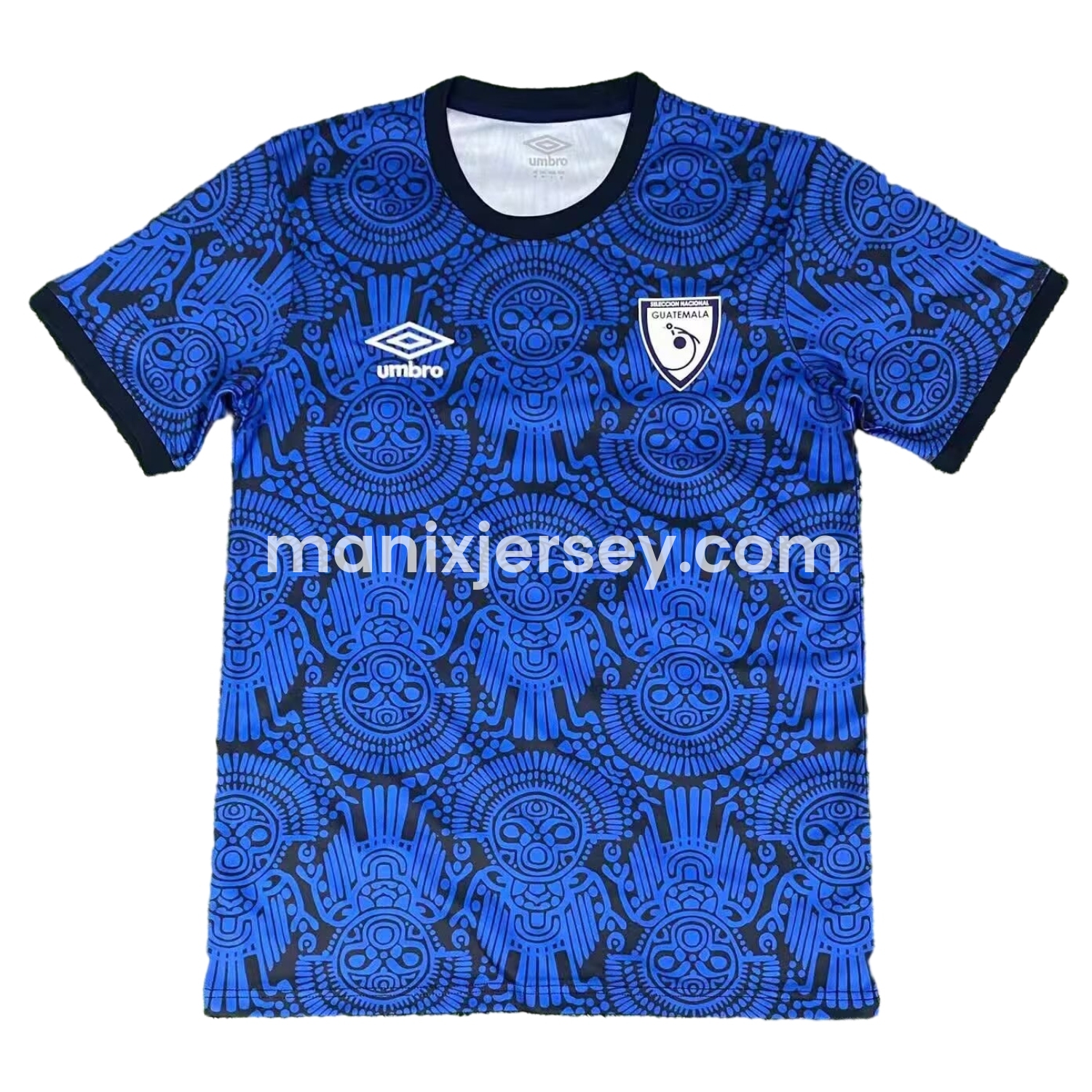 Guatemala 25-26 Blue Totem Pattern Training Jersey - Fans Version - JerseysGala