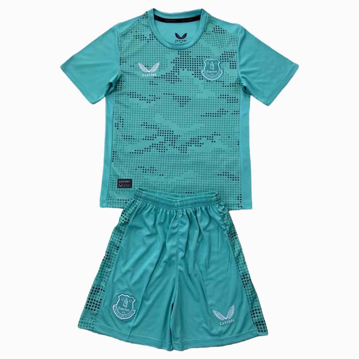 Everton 24-25 Lake Blue Goalkeeper Kids Kit - JerseysGala