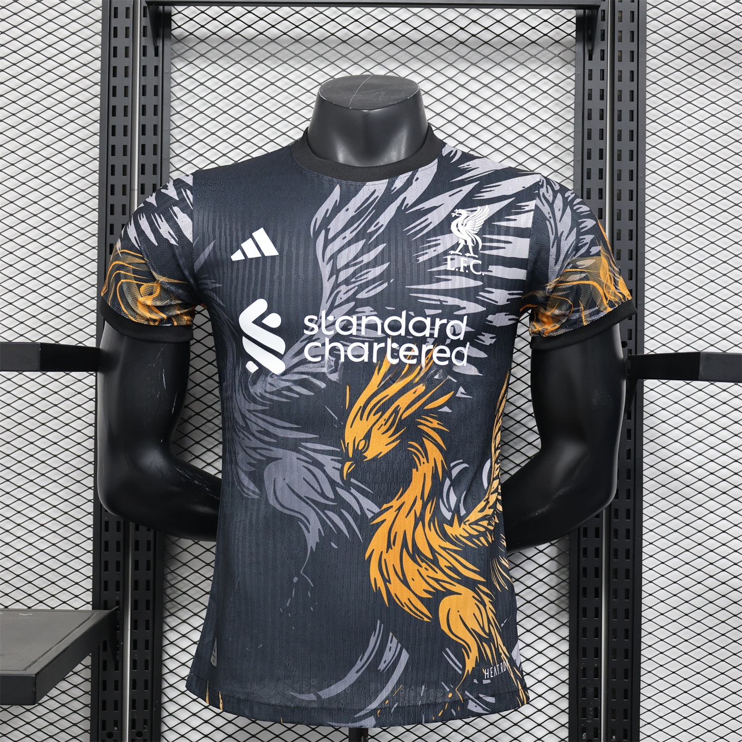 Liver.pool 25-26 Orange Liver.pool Bird Black Special Jersey - Player Version - JerseysGala