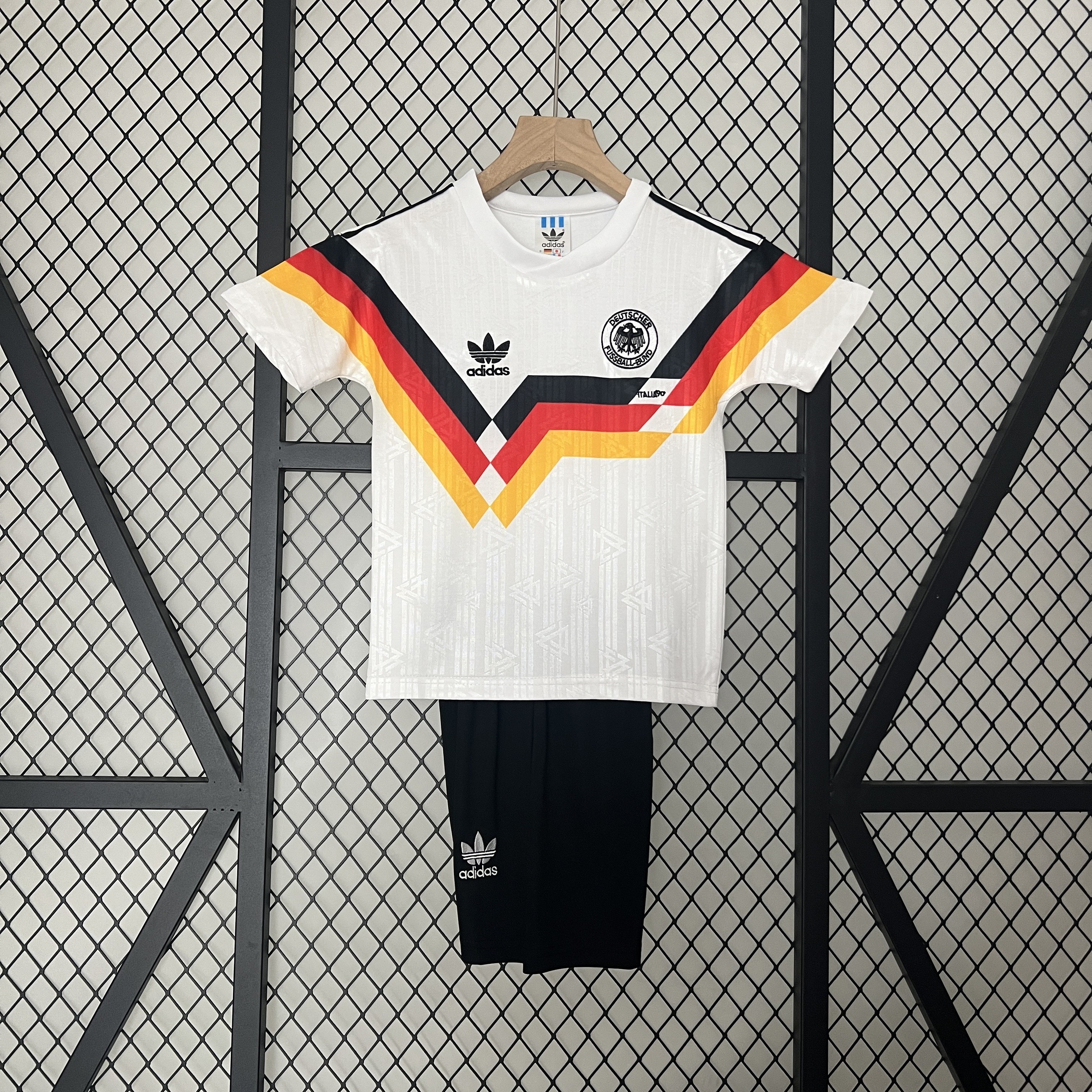 Retro Germany 1990 Home Stadium Kids Kit - JerseysGala