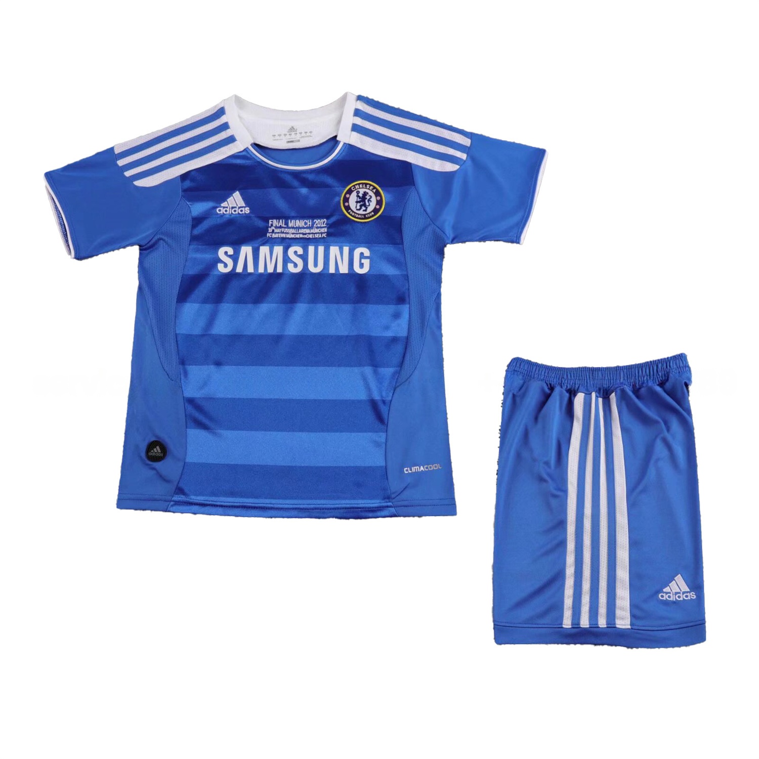 Retro C.H.E.L.S.E.A 2011-12 Champions League Final Home Kids Kit - JerseysGala