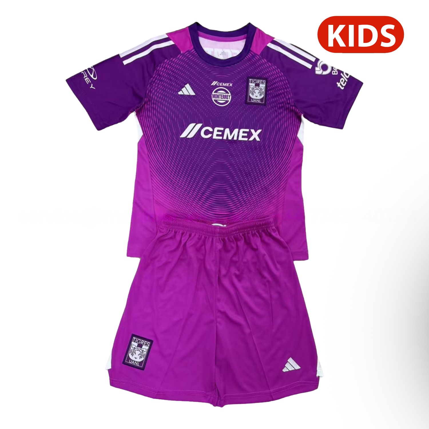 Tigres UANL 25-26 Purple Goalkeeper Kids Kit - JerseysGala